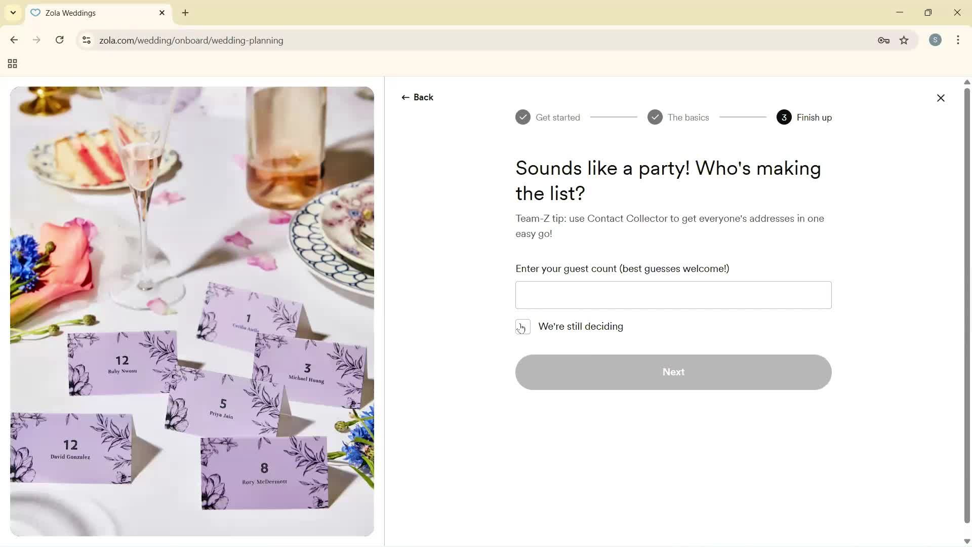 Onboarding screenshot