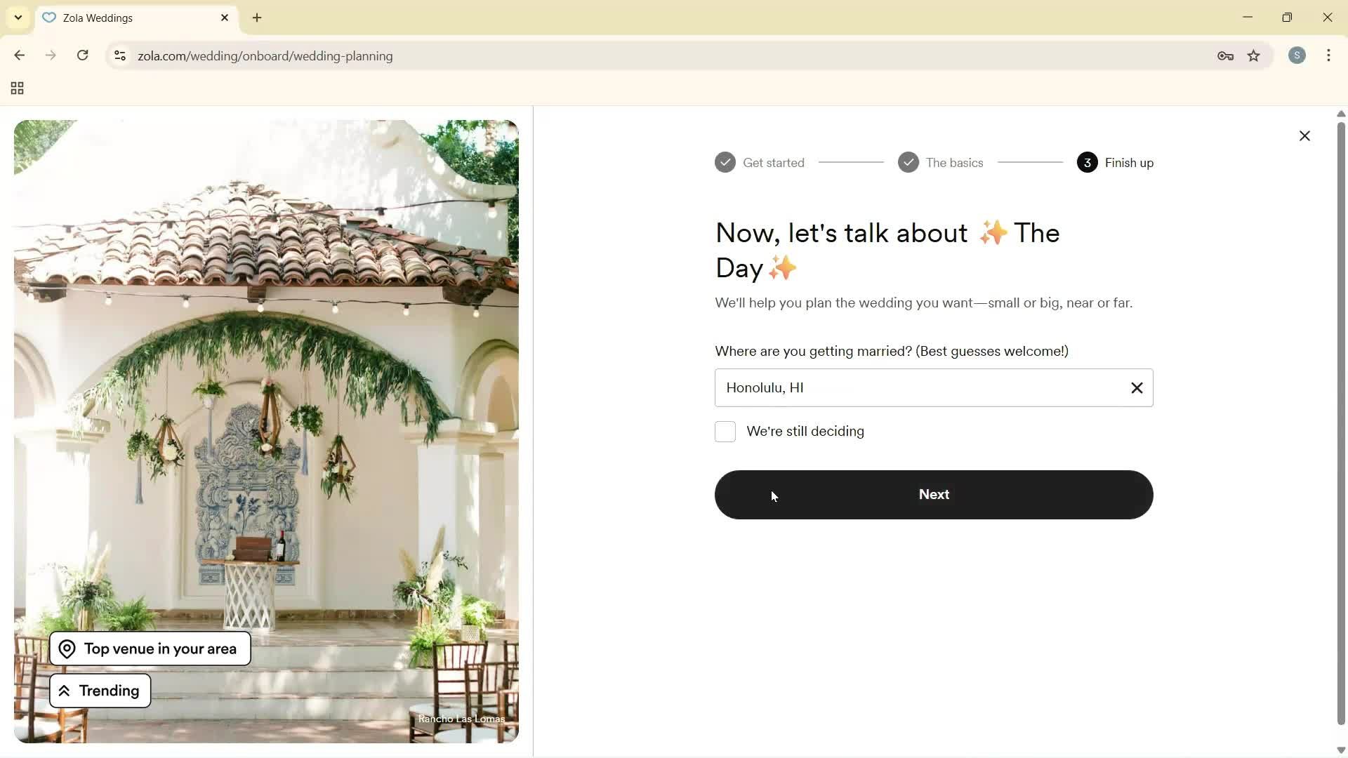 Onboarding screenshot