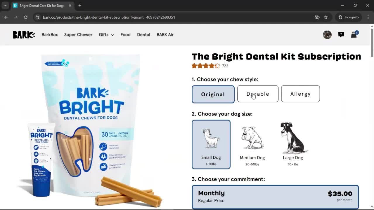 Buying something screenshot