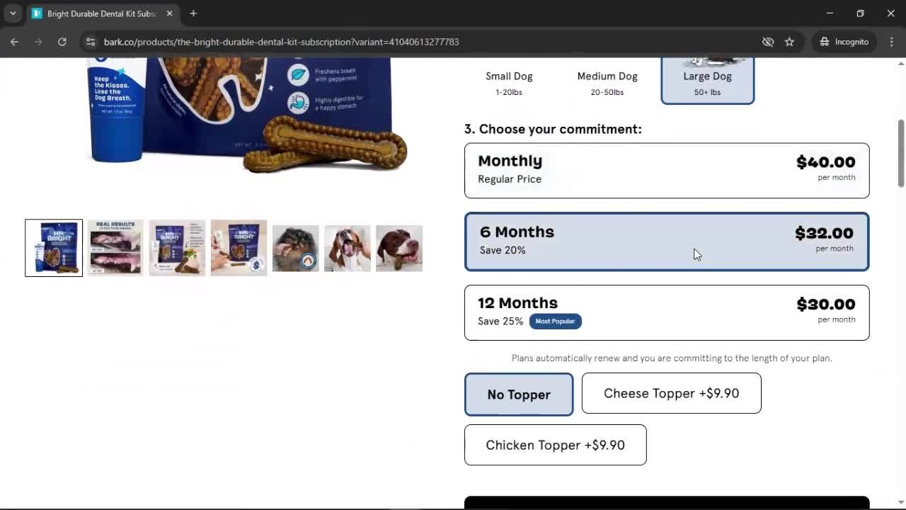 Buying something screenshot