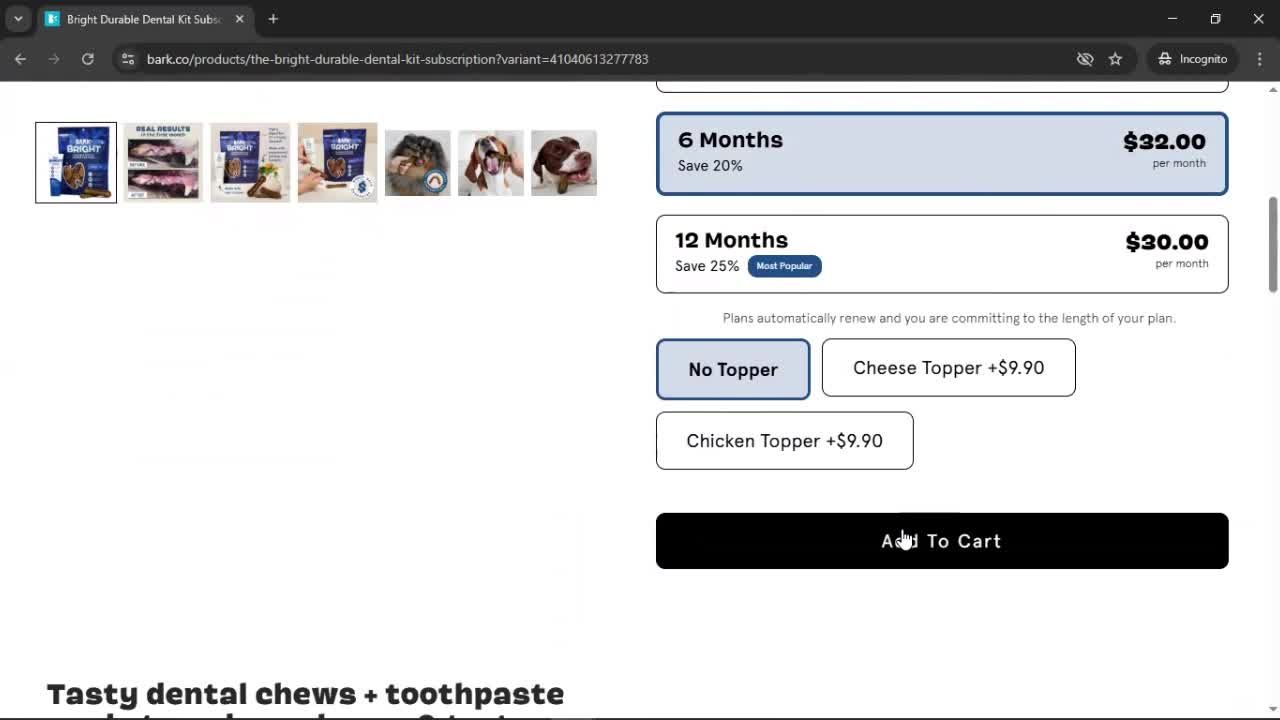 Buying something screenshot