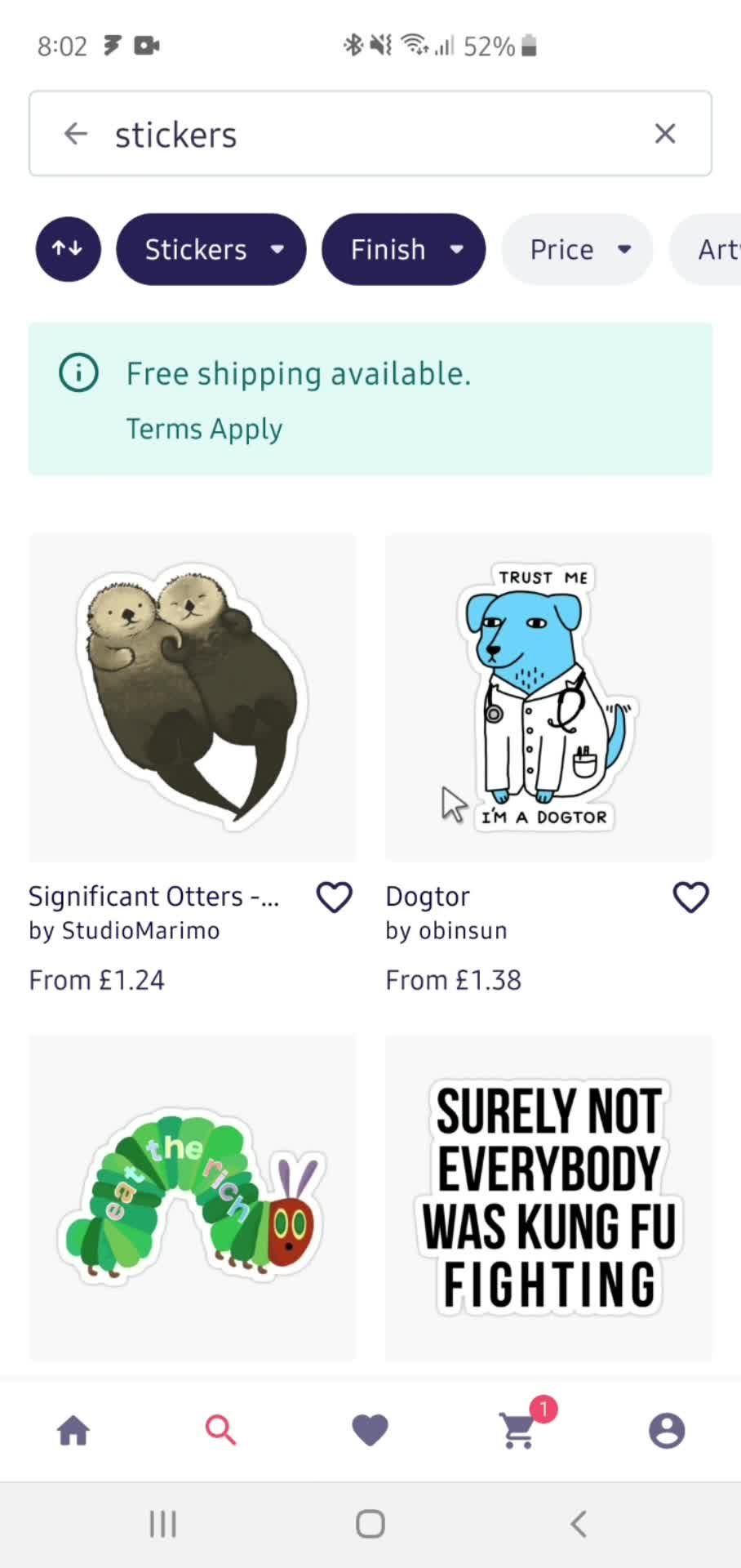 Buying something screenshot