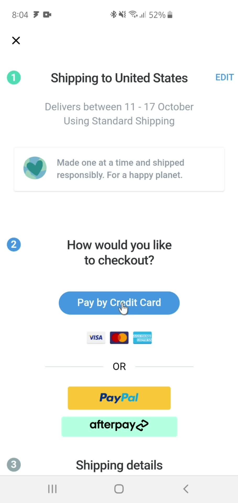Buying something screenshot