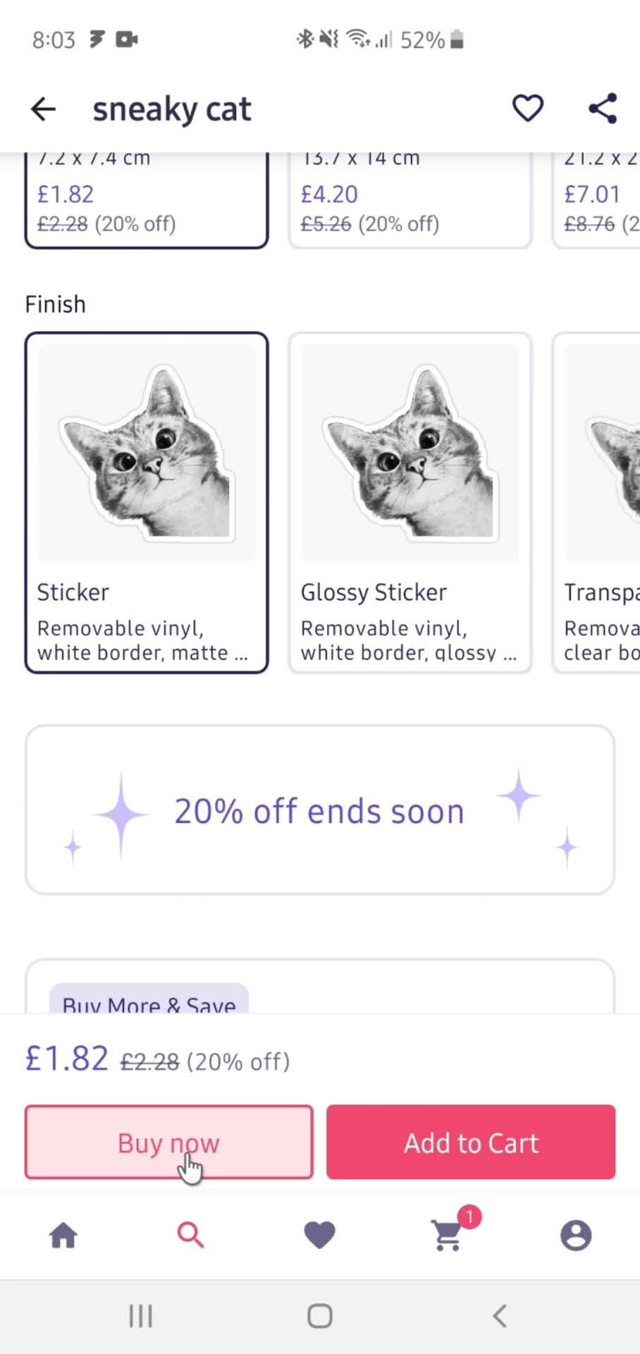 Buying something screenshot
