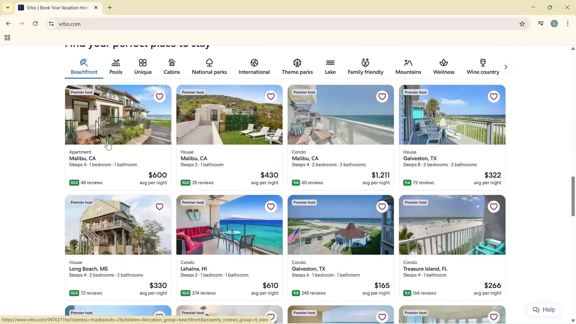 Planning a trip screenshot
