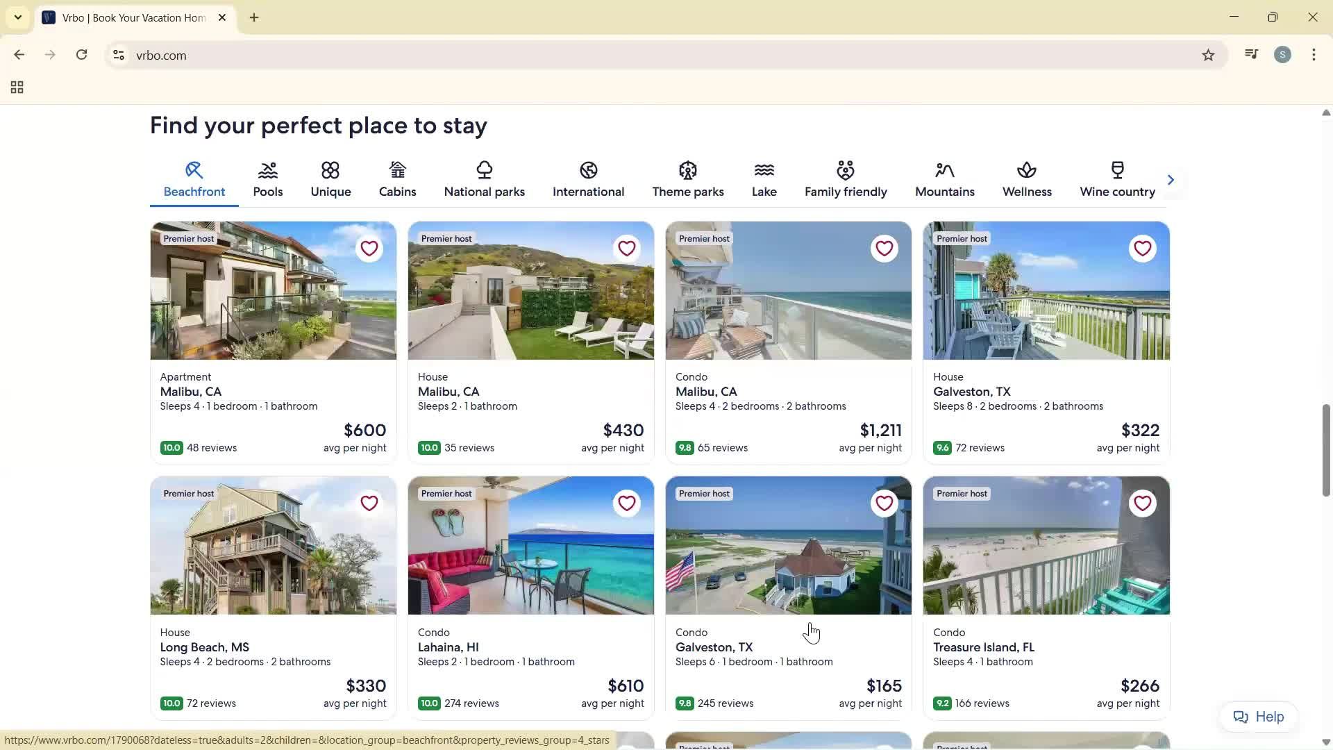 Planning a trip screenshot