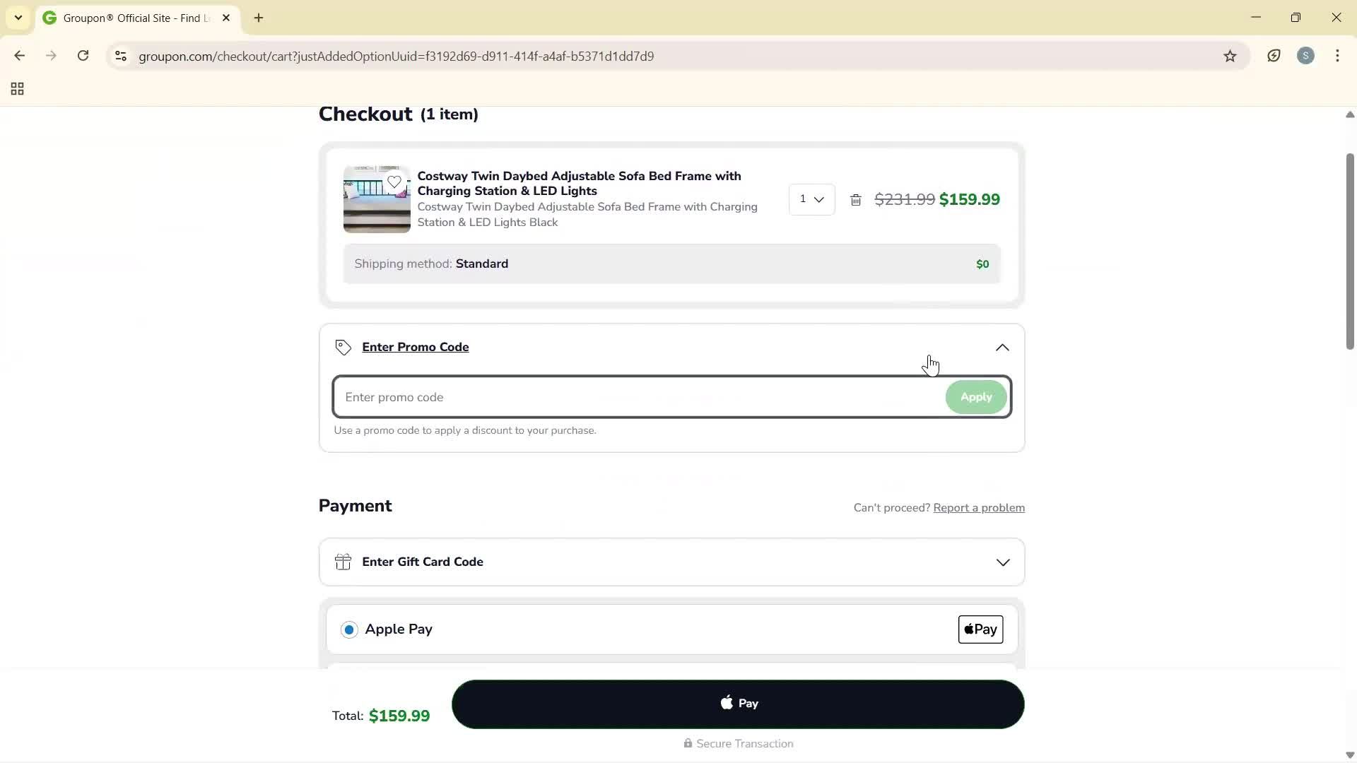 Buying something screenshot
