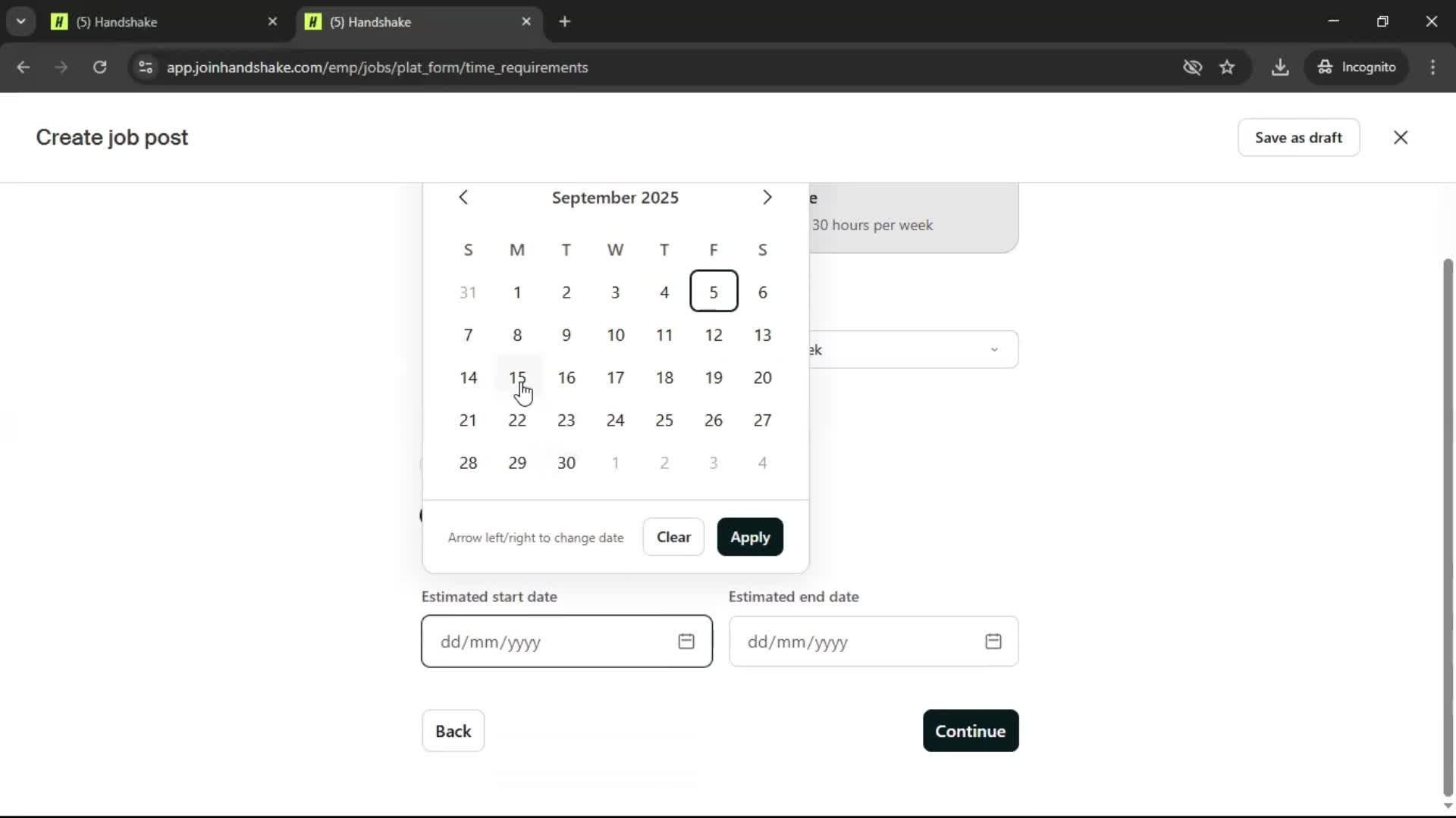 Creating a job post on Handshake video thumbnail