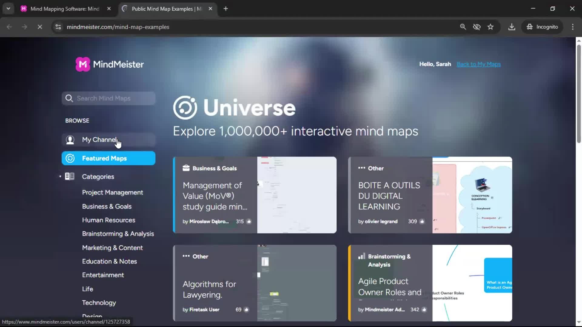 Publishing screenshot