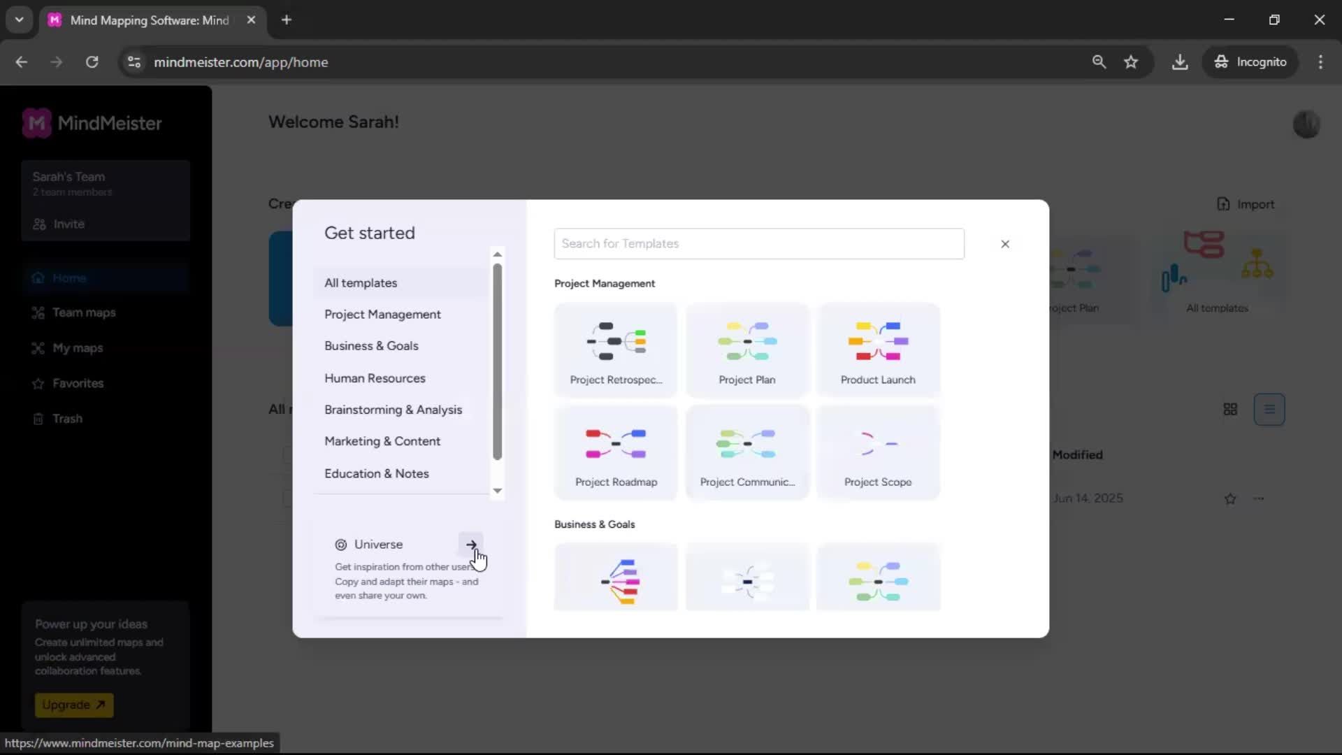 Publishing screenshot
