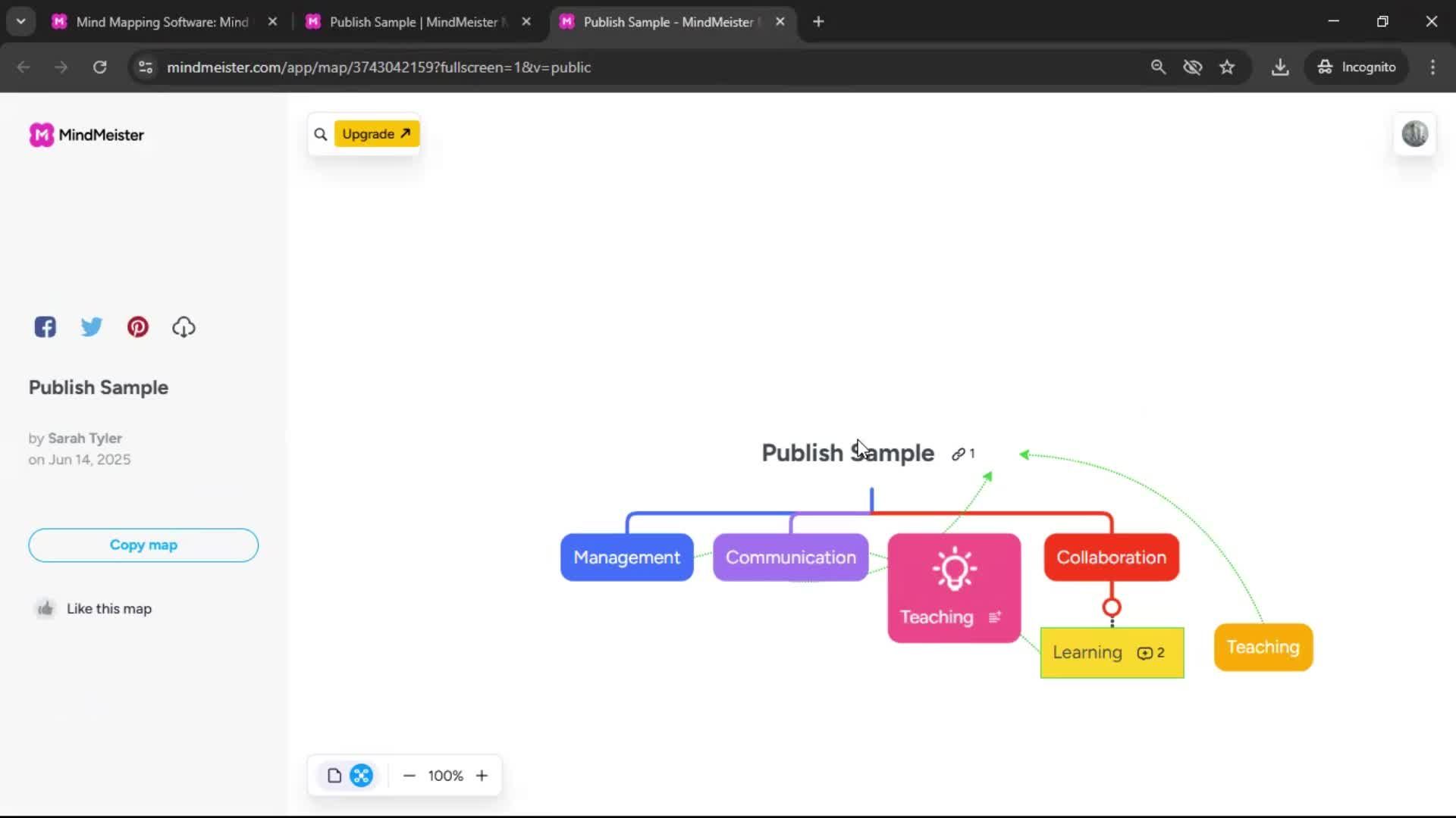 Publishing screenshot