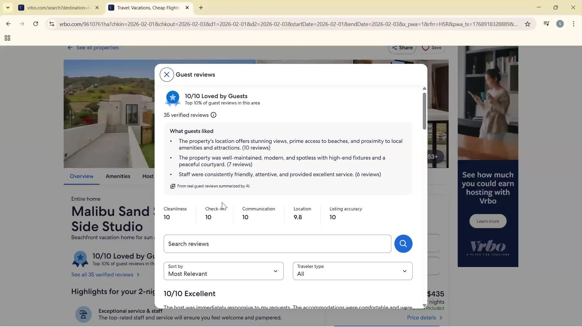 Reporting a review screenshot