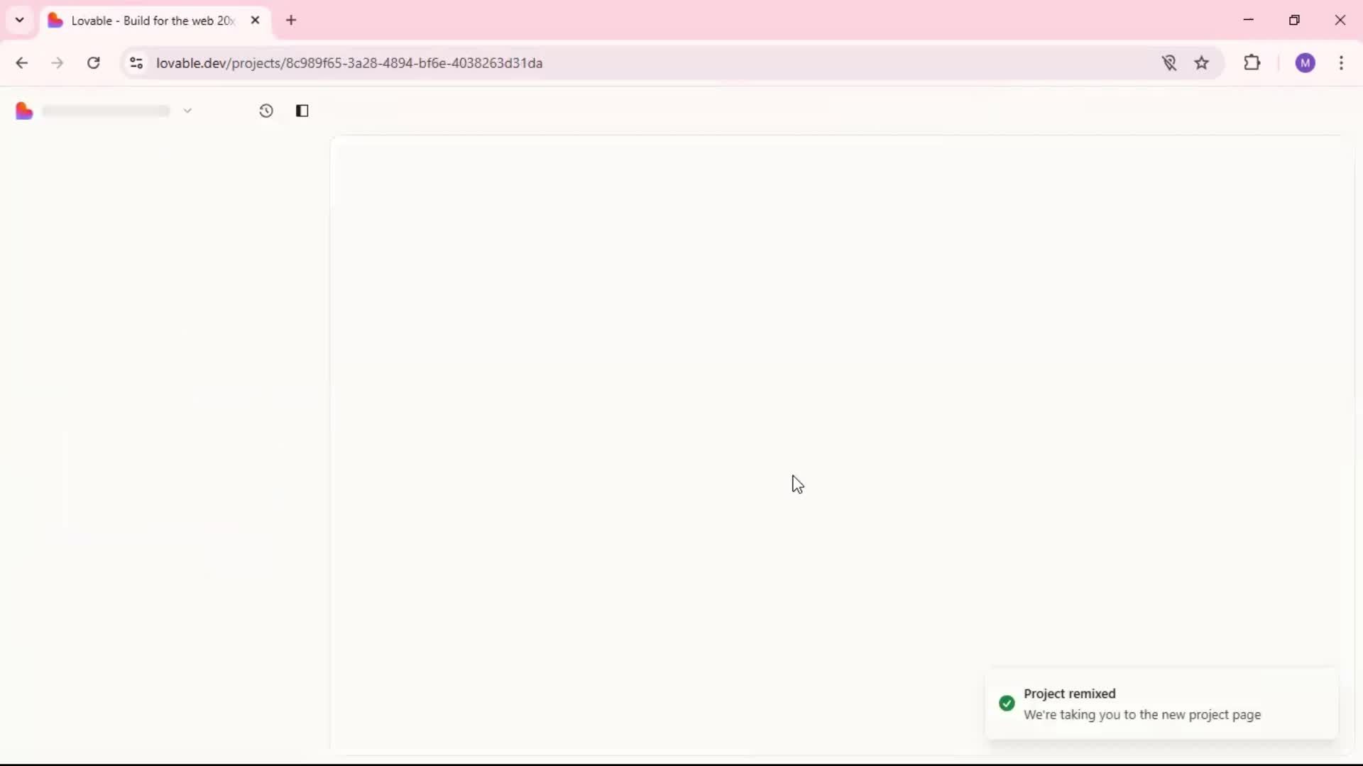 Remixing a project screenshot