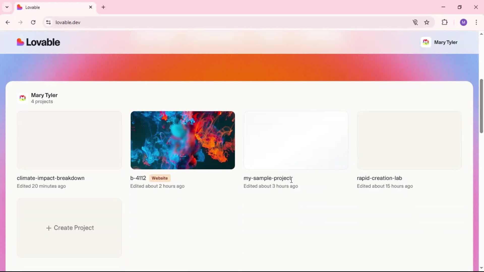 Remixing a project screenshot