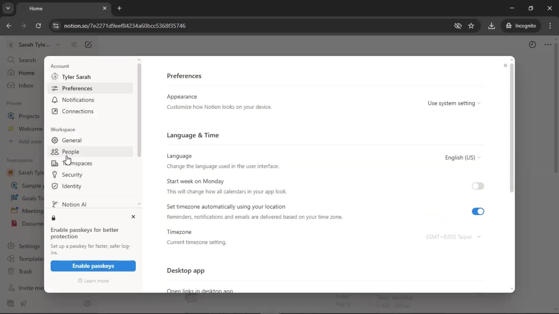 Removing a member screenshot