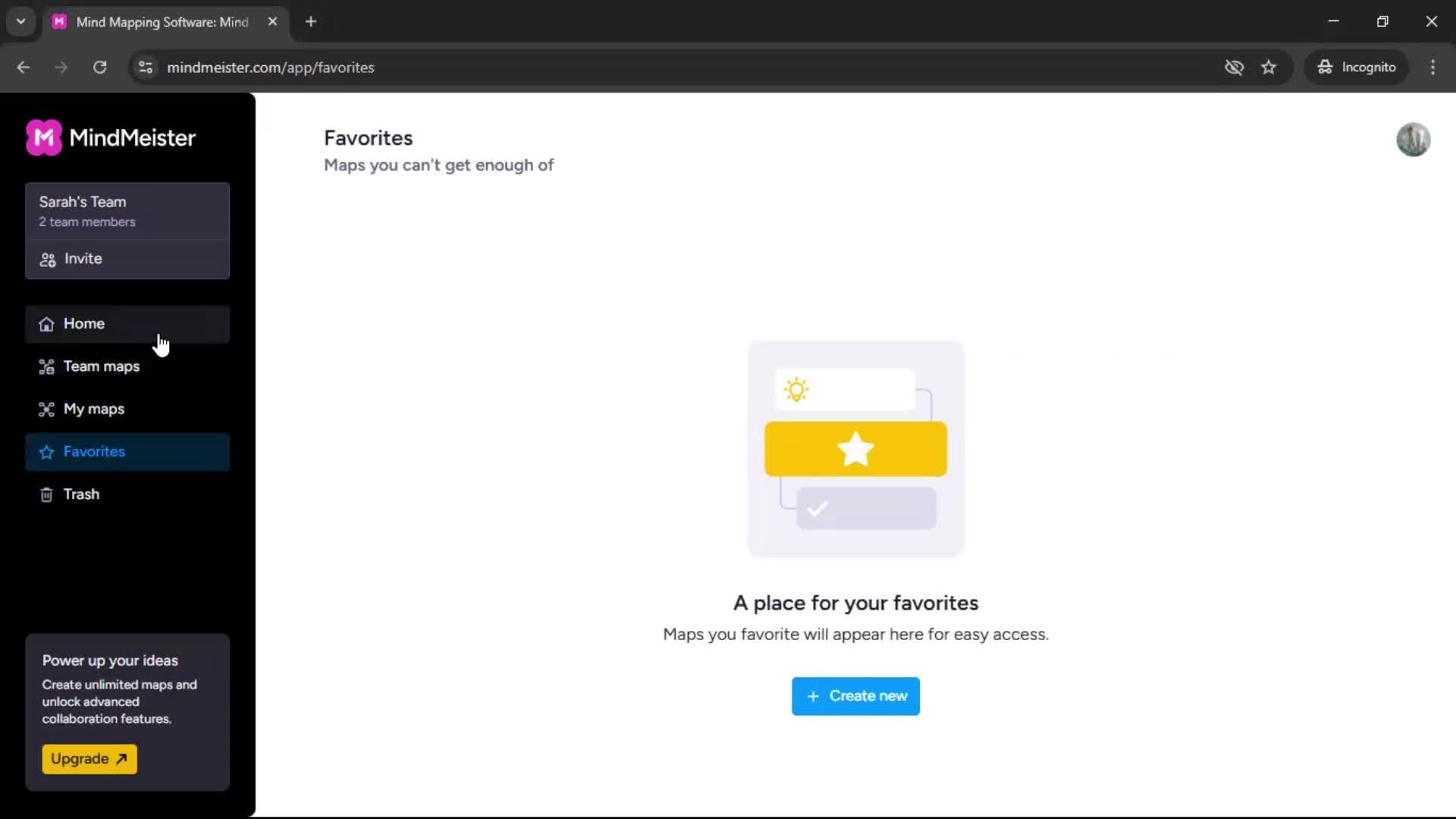 Removing favorites screenshot