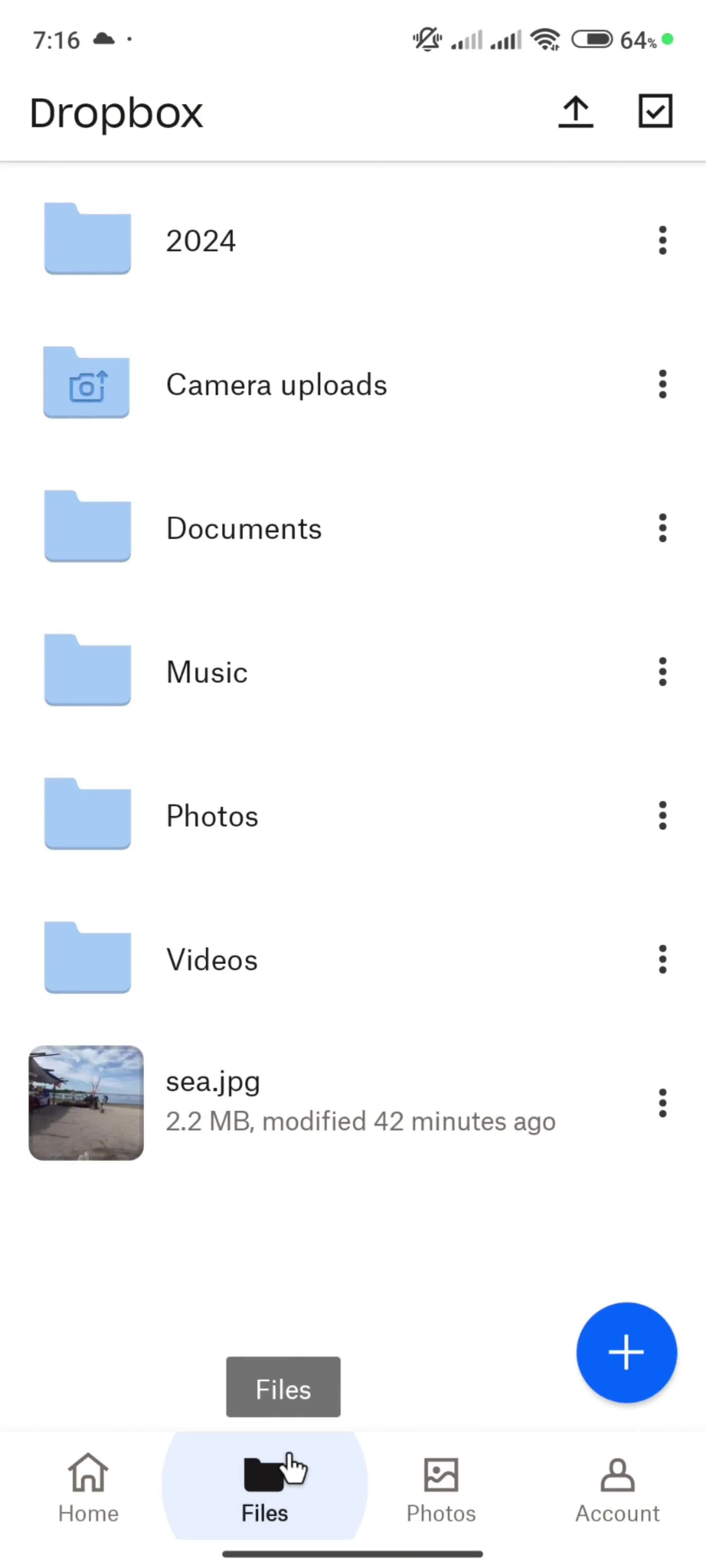 Renaming a file screenshot