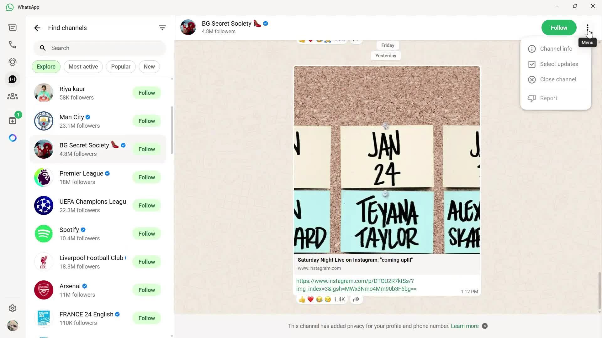 Reporting a user screenshot