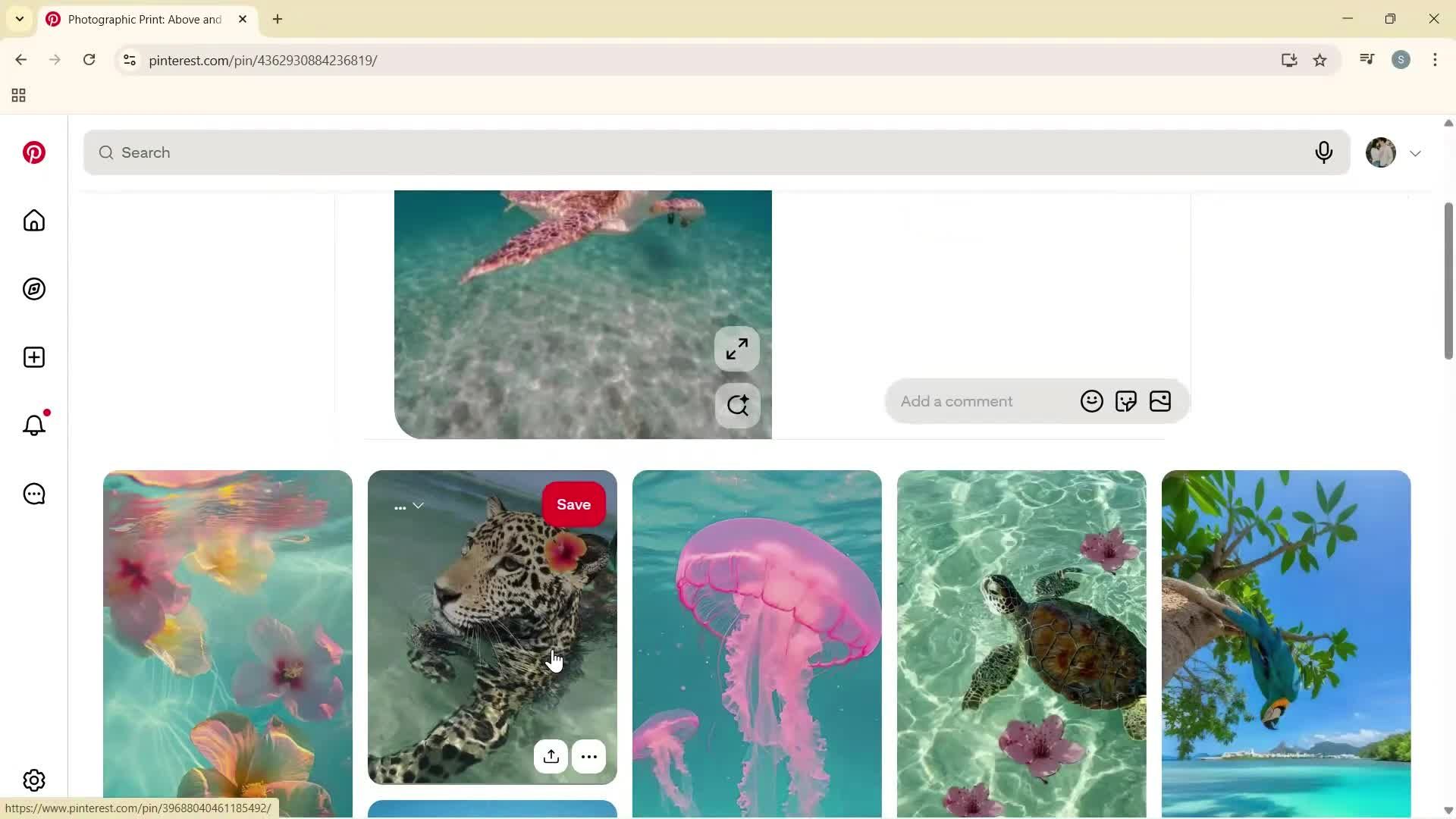 Reporting a post screenshot