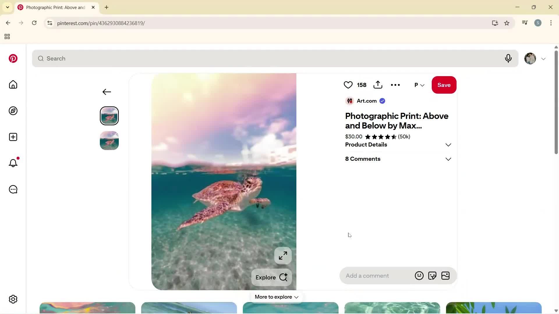 Reporting a post screenshot