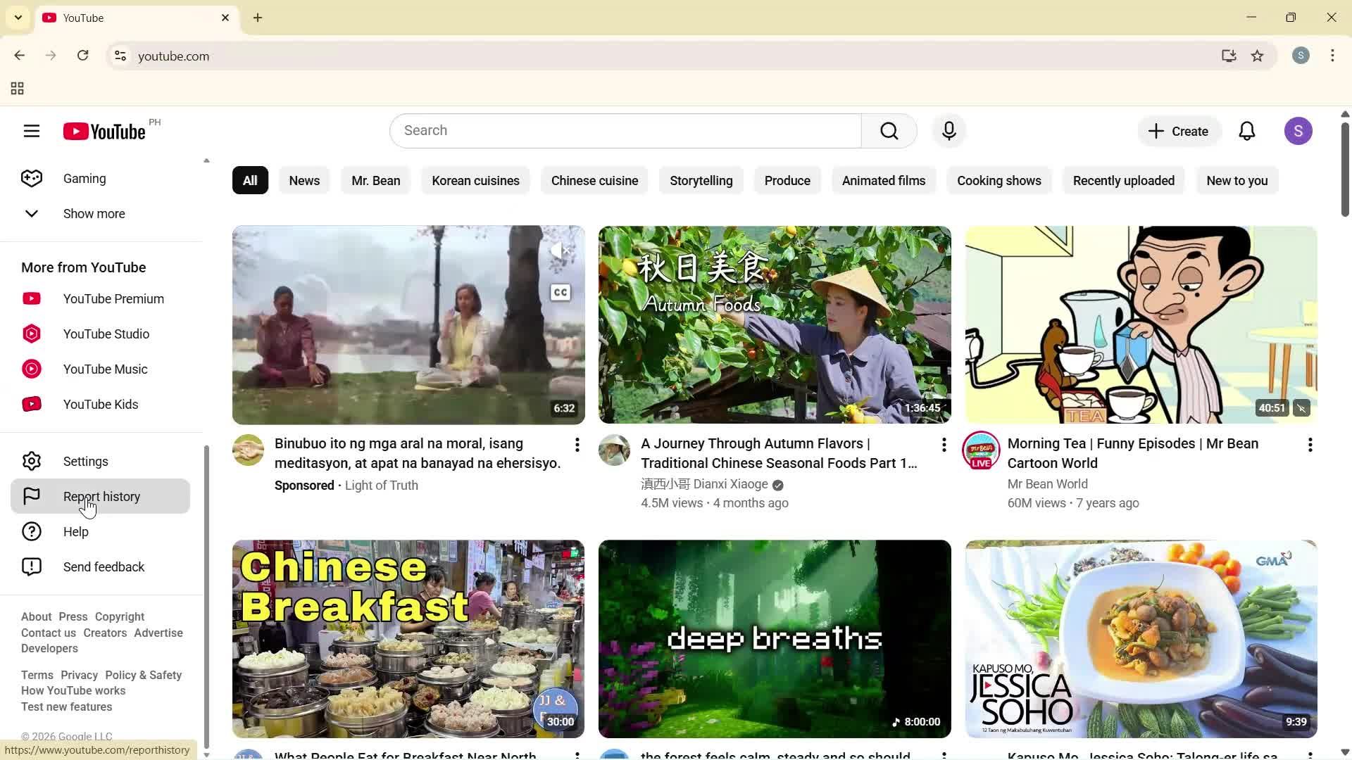 Reporting a video screenshot