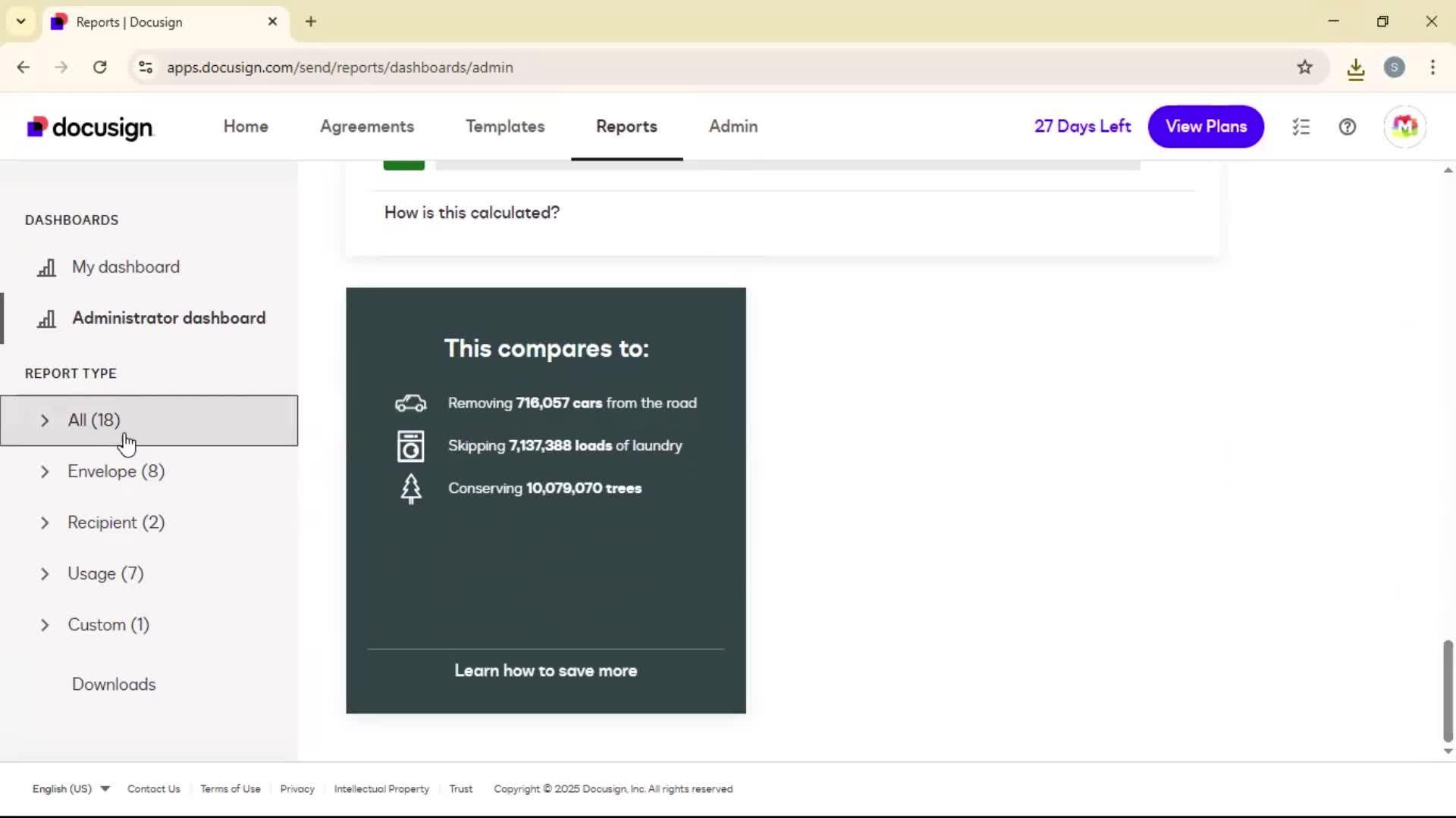 Reports screenshot