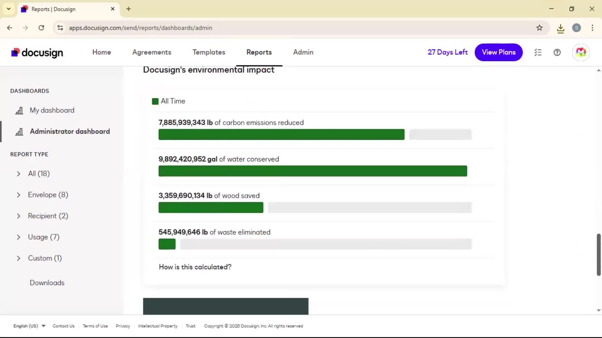 Reports screenshot