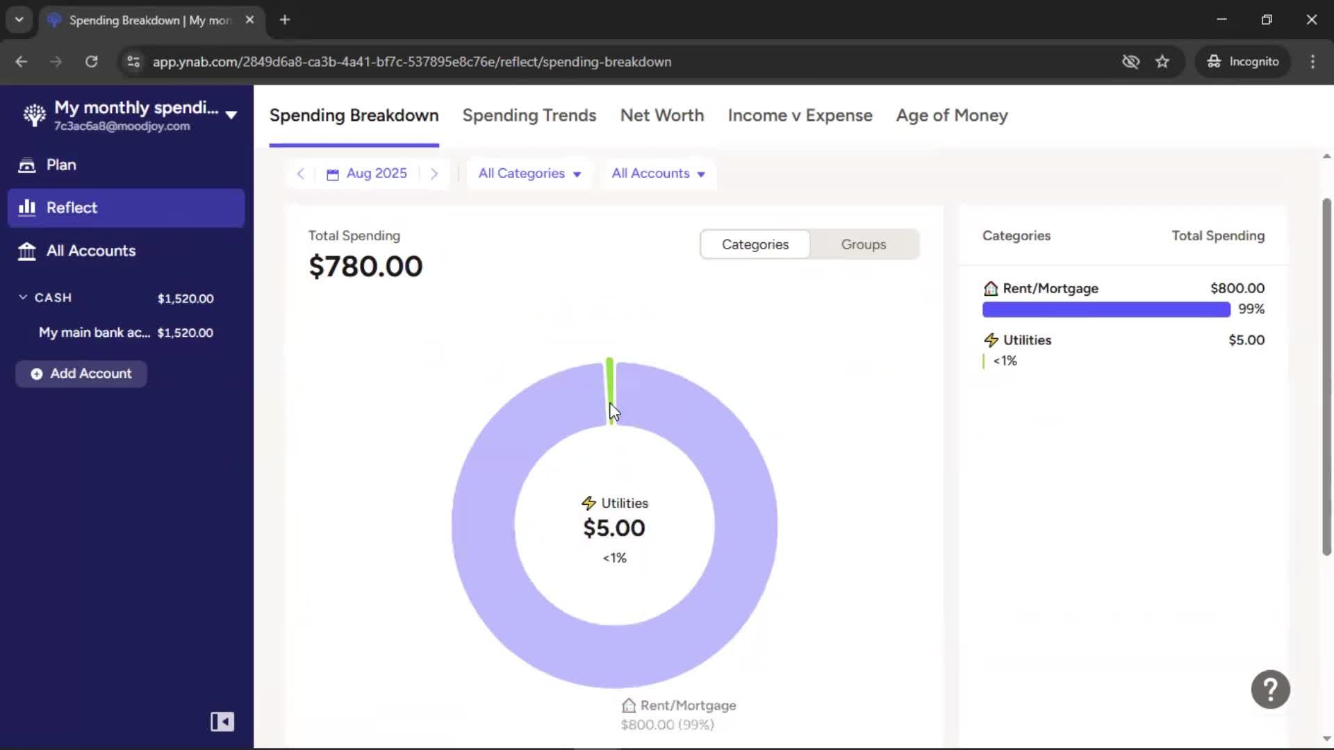 Reports screenshot