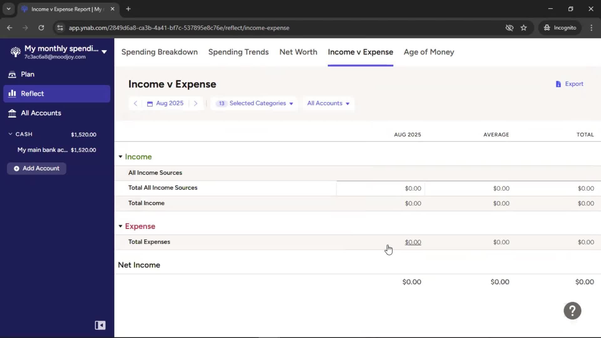 Reports screenshot
