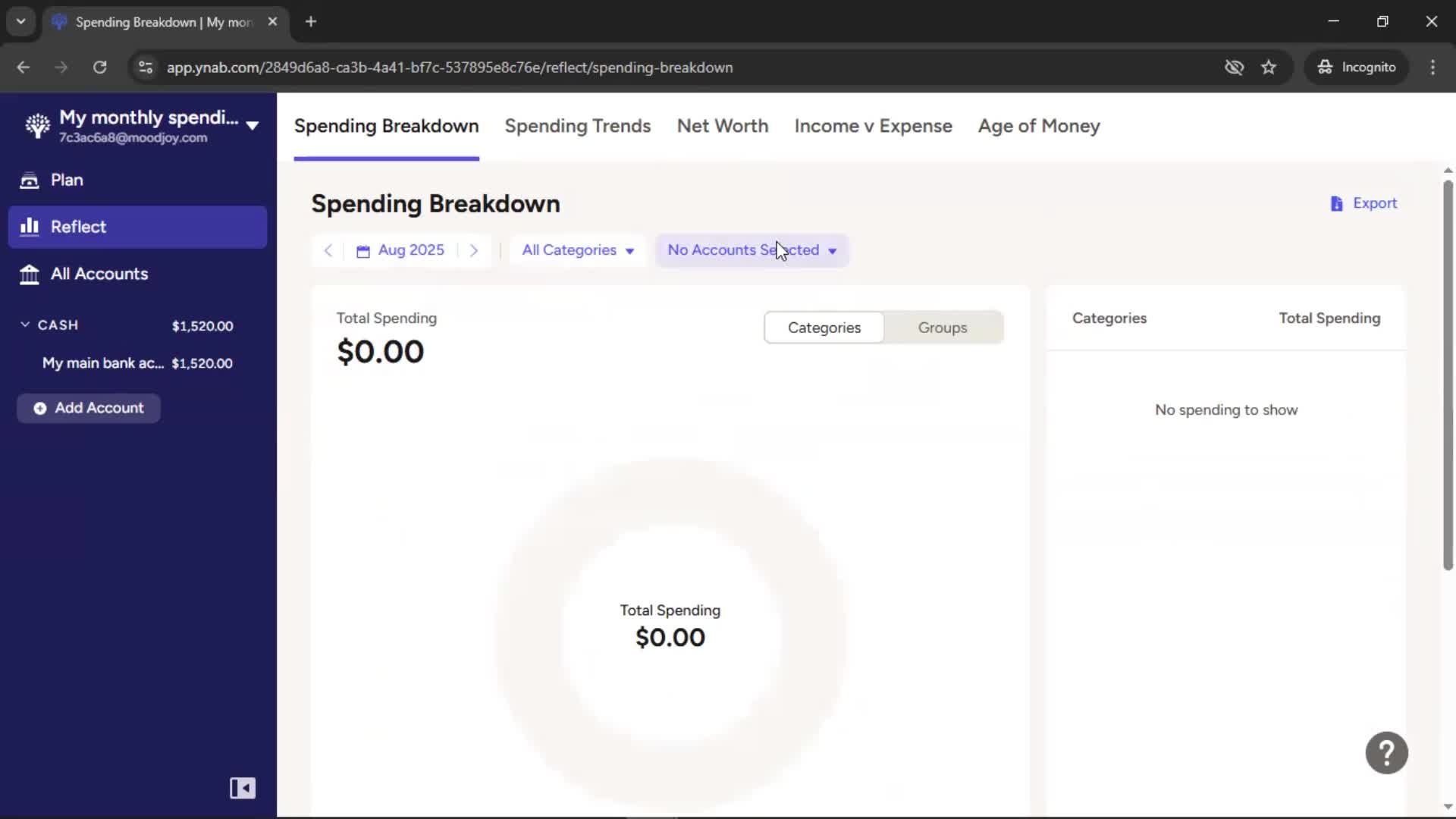 Reports screenshot