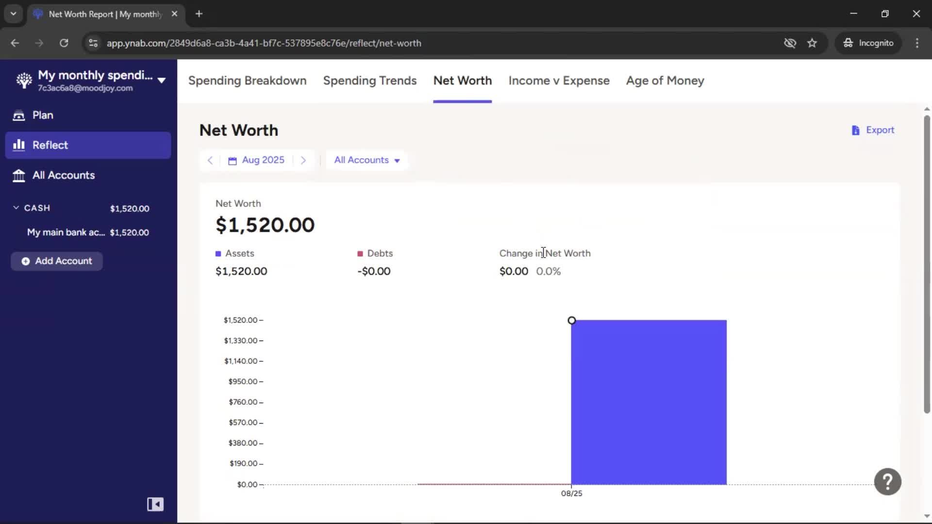 Reports screenshot