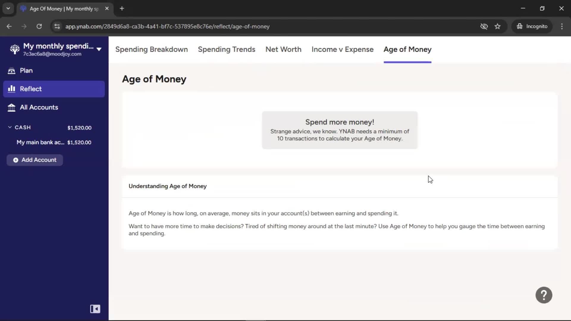 Reports screenshot