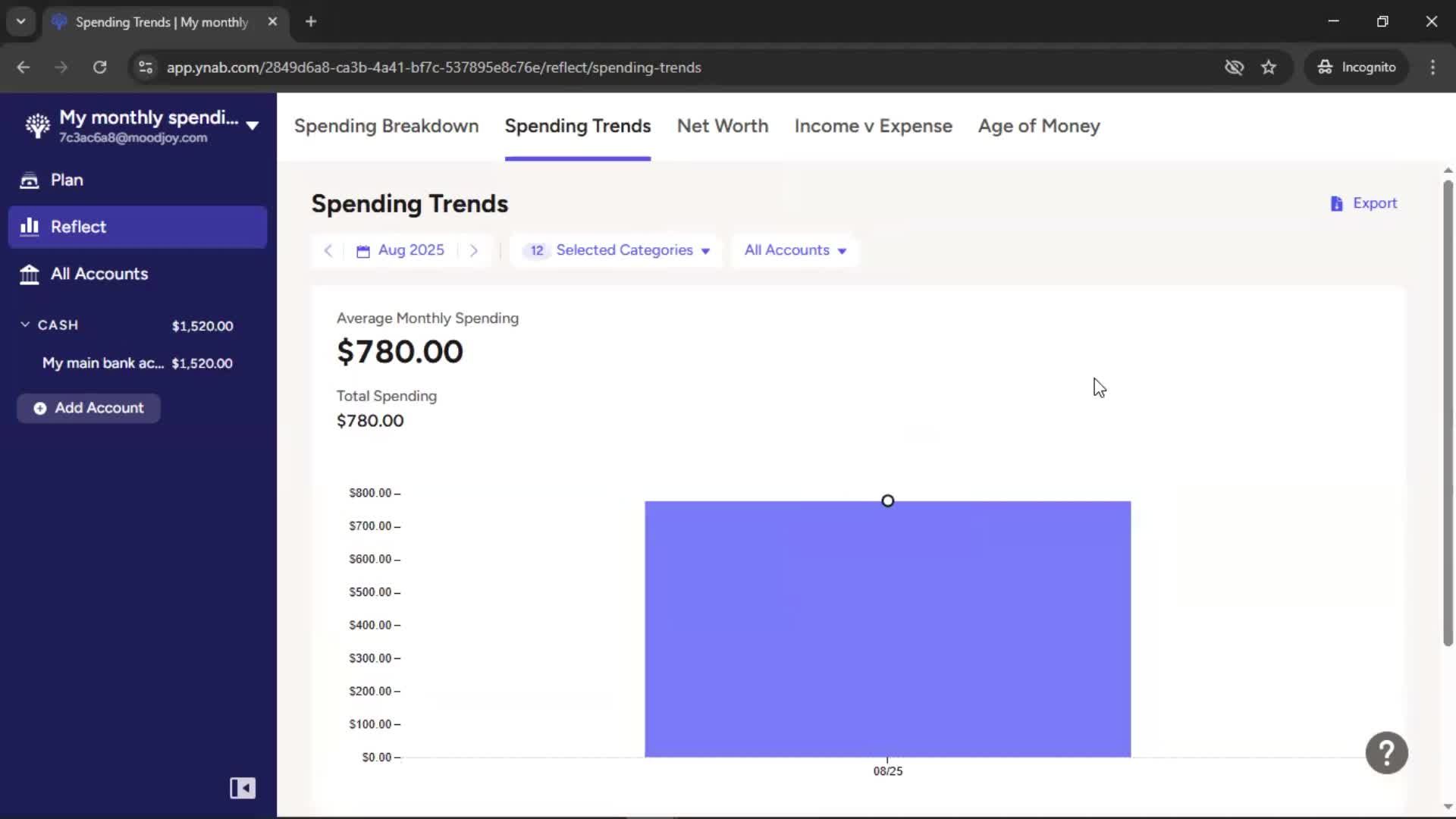 Reports screenshot