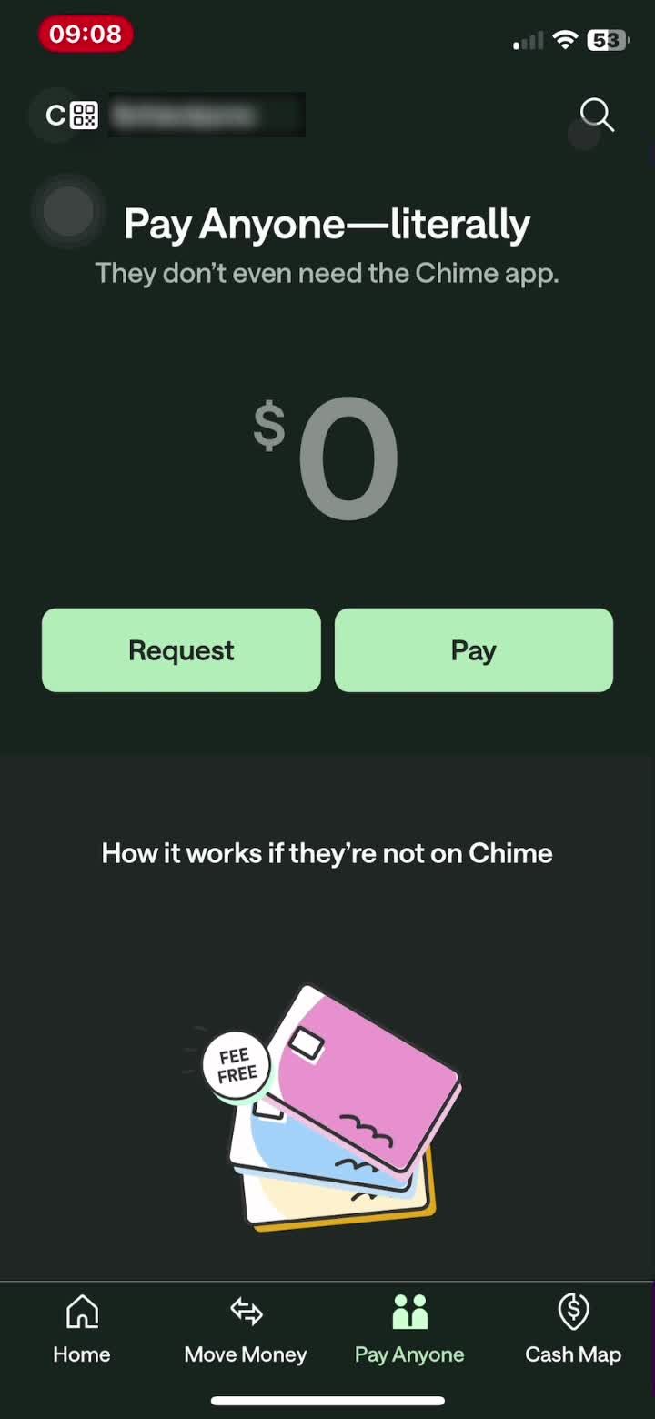 Requesting money on Chime video thumbnail