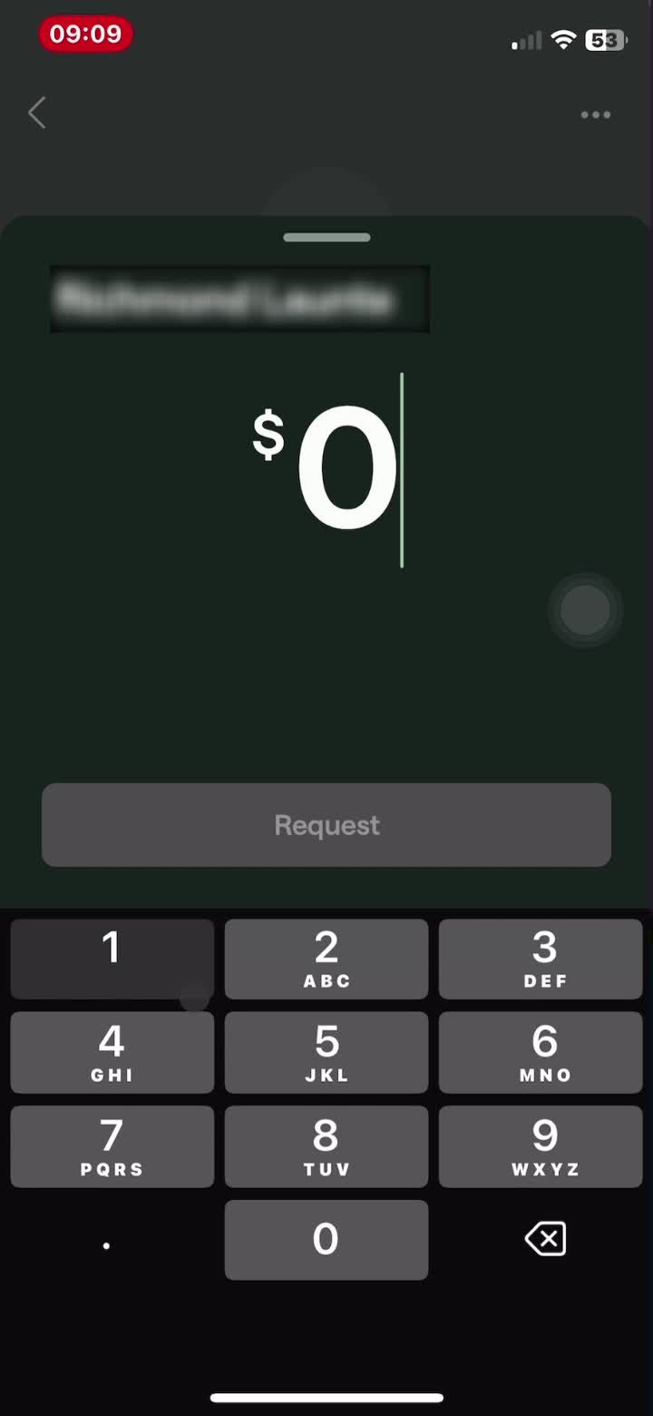 Requesting money screenshot