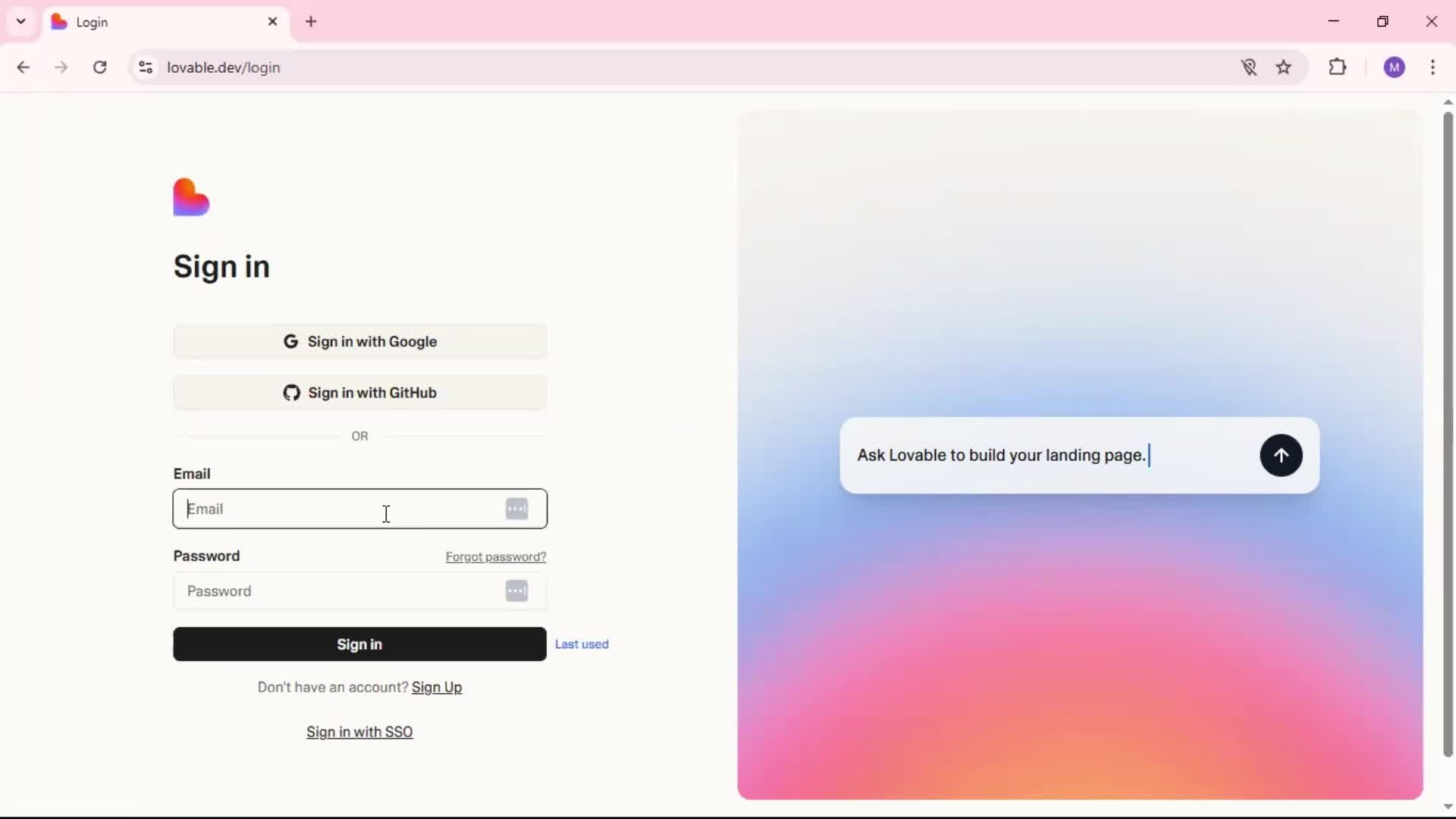 Resetting password screenshot