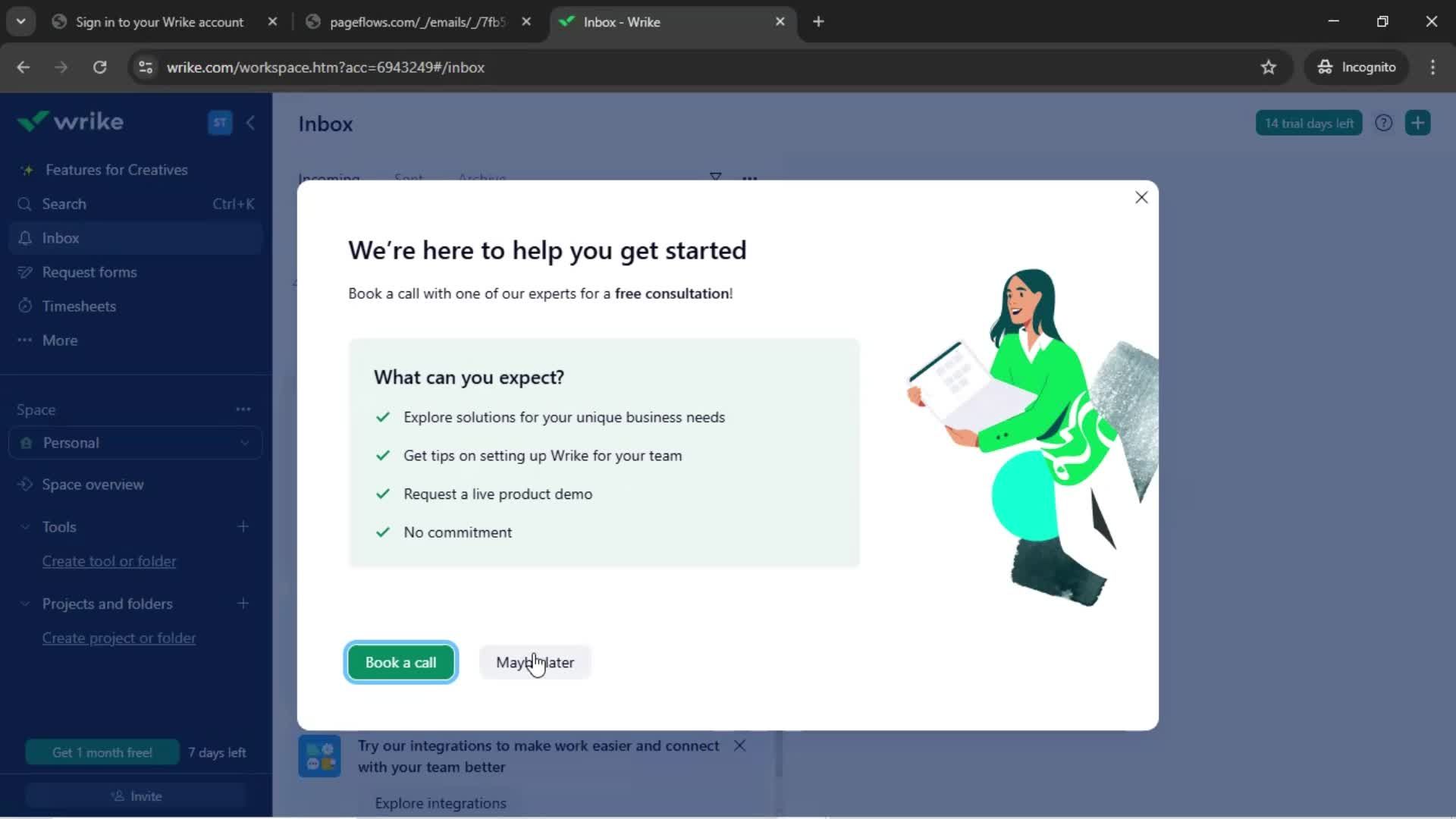 Resetting password screenshot