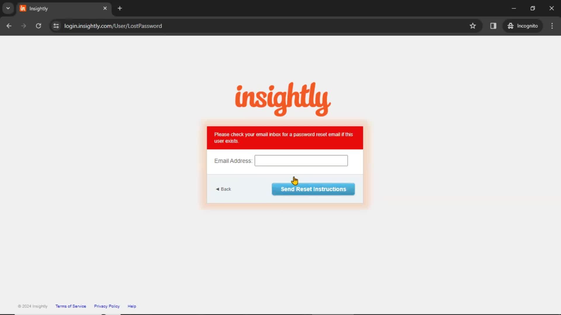 Resetting password on Insightly video thumbnail