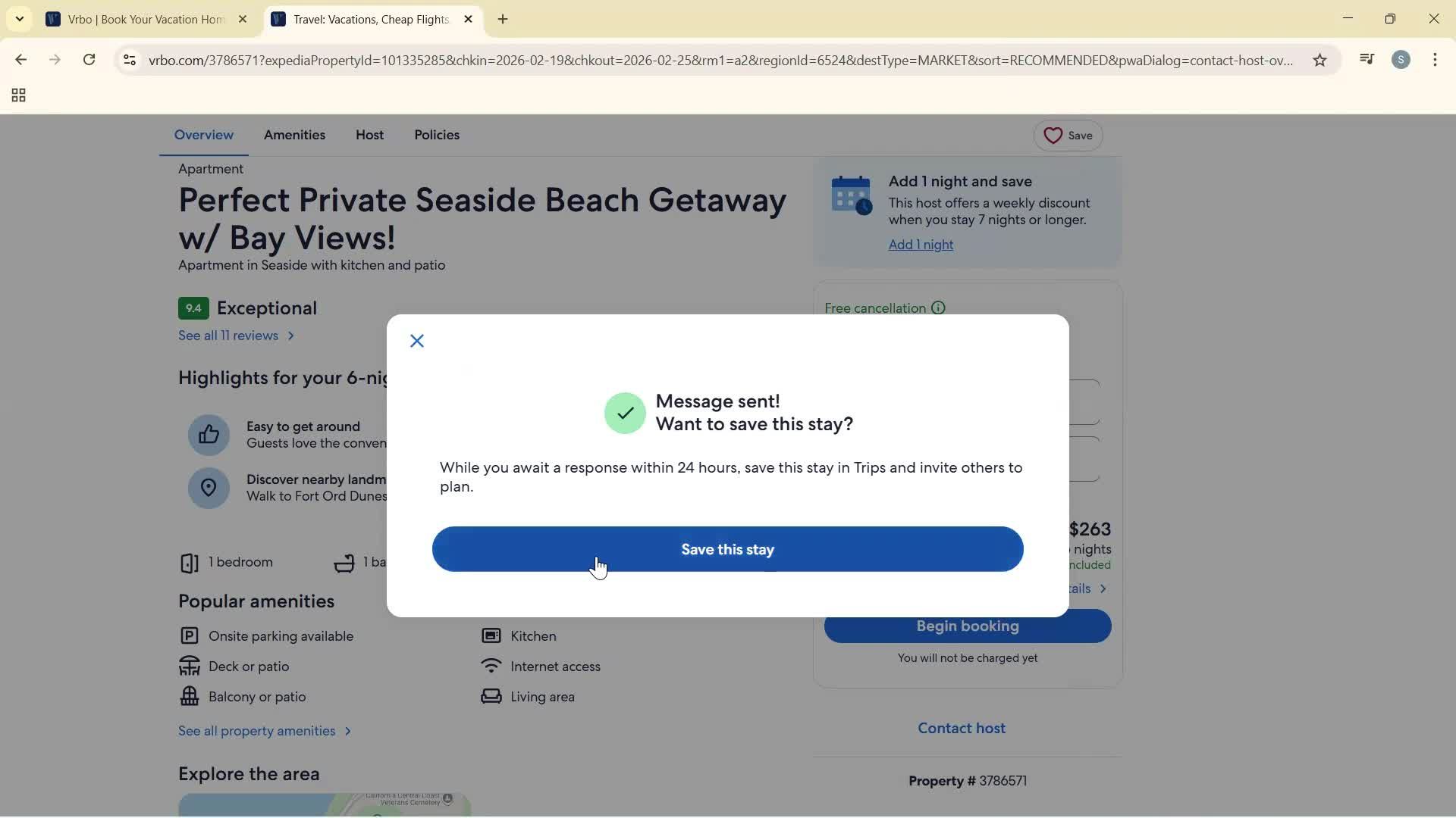 Sending messages screenshot