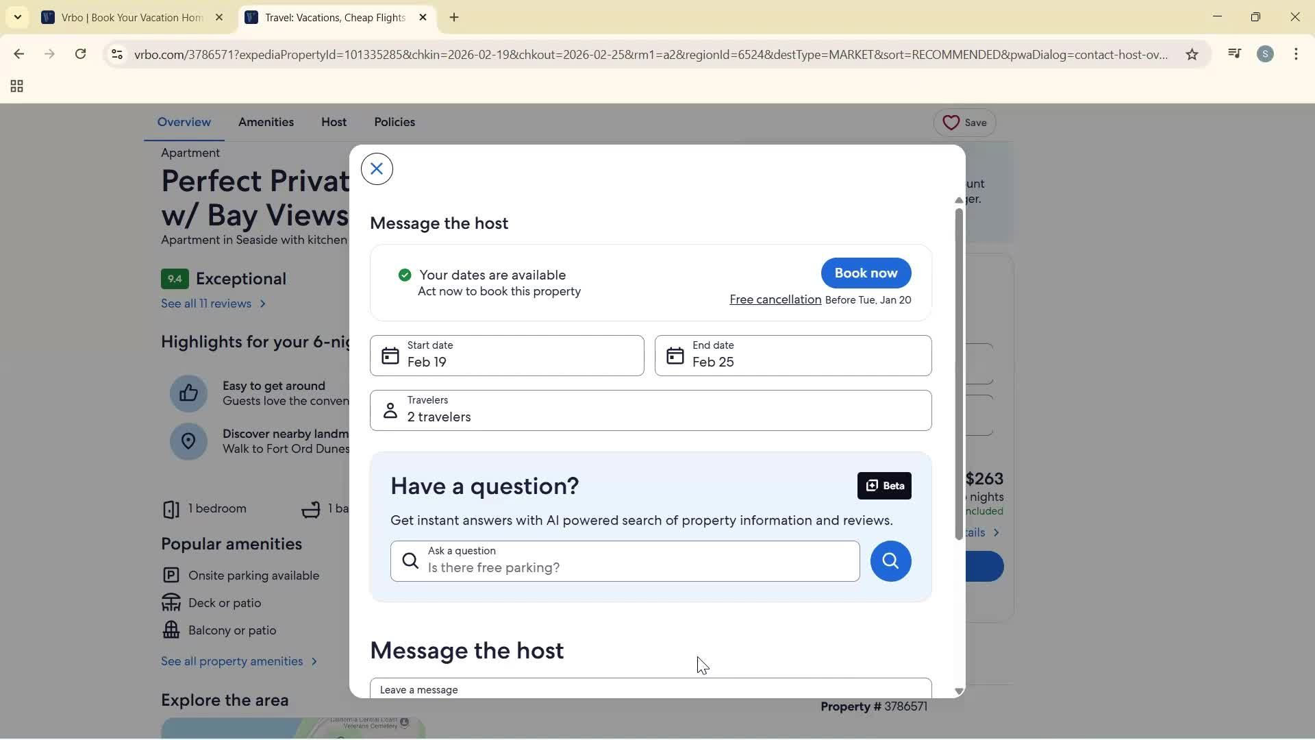 Sending messages screenshot