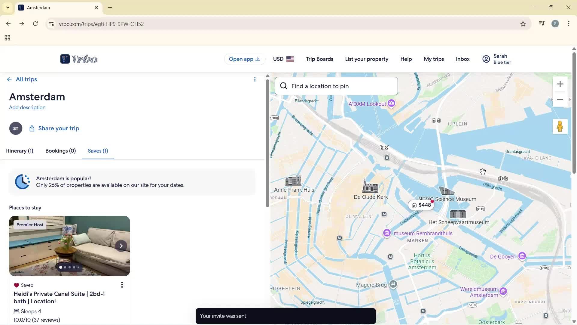 Inviting people screenshot