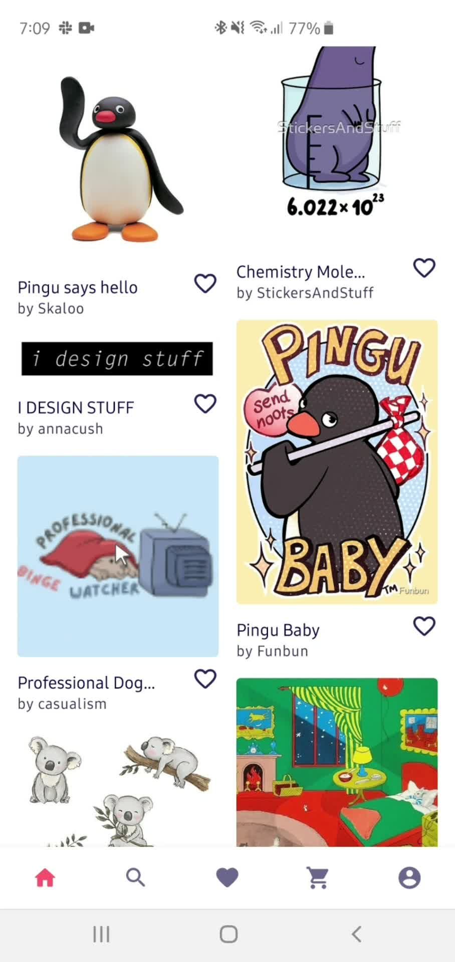 Adding to favorites screenshot
