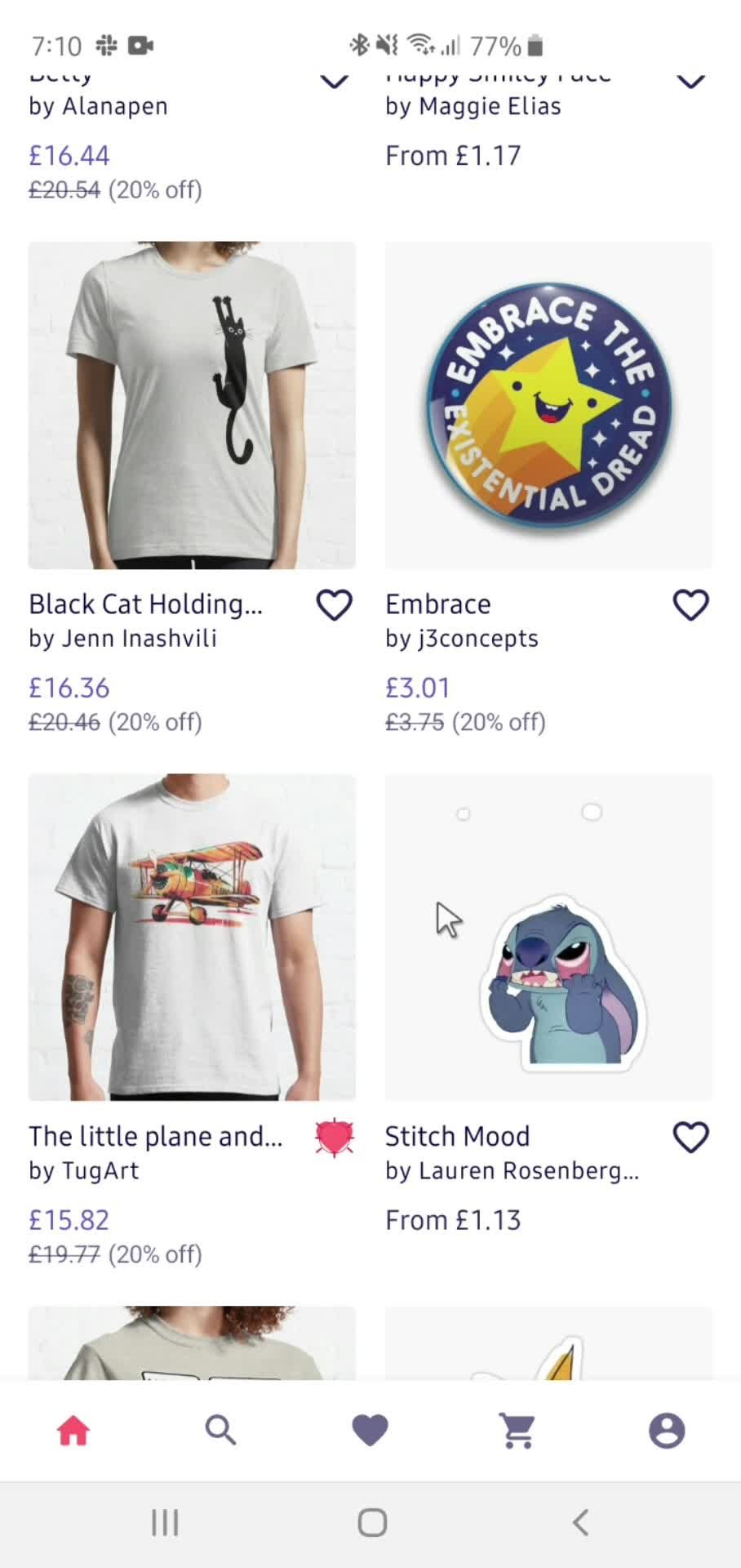 Adding to favorites screenshot