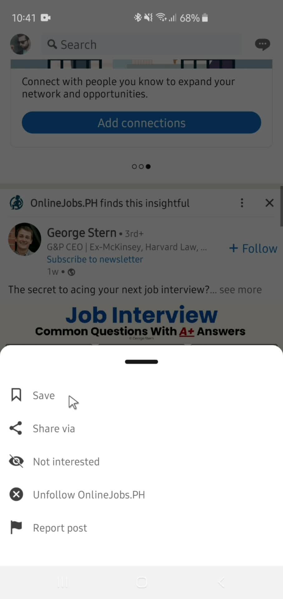 Saving screenshot