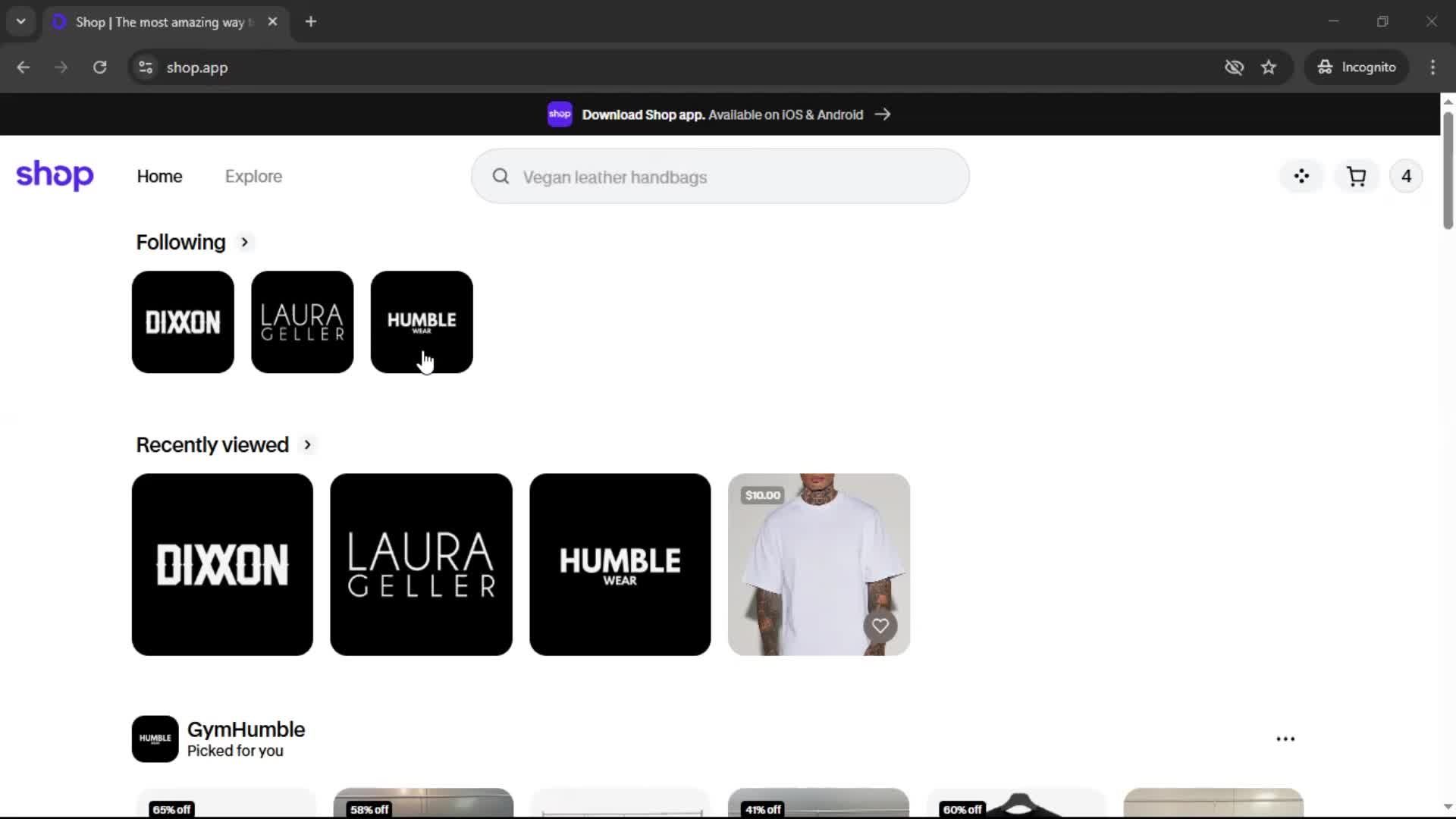 Saving screenshot