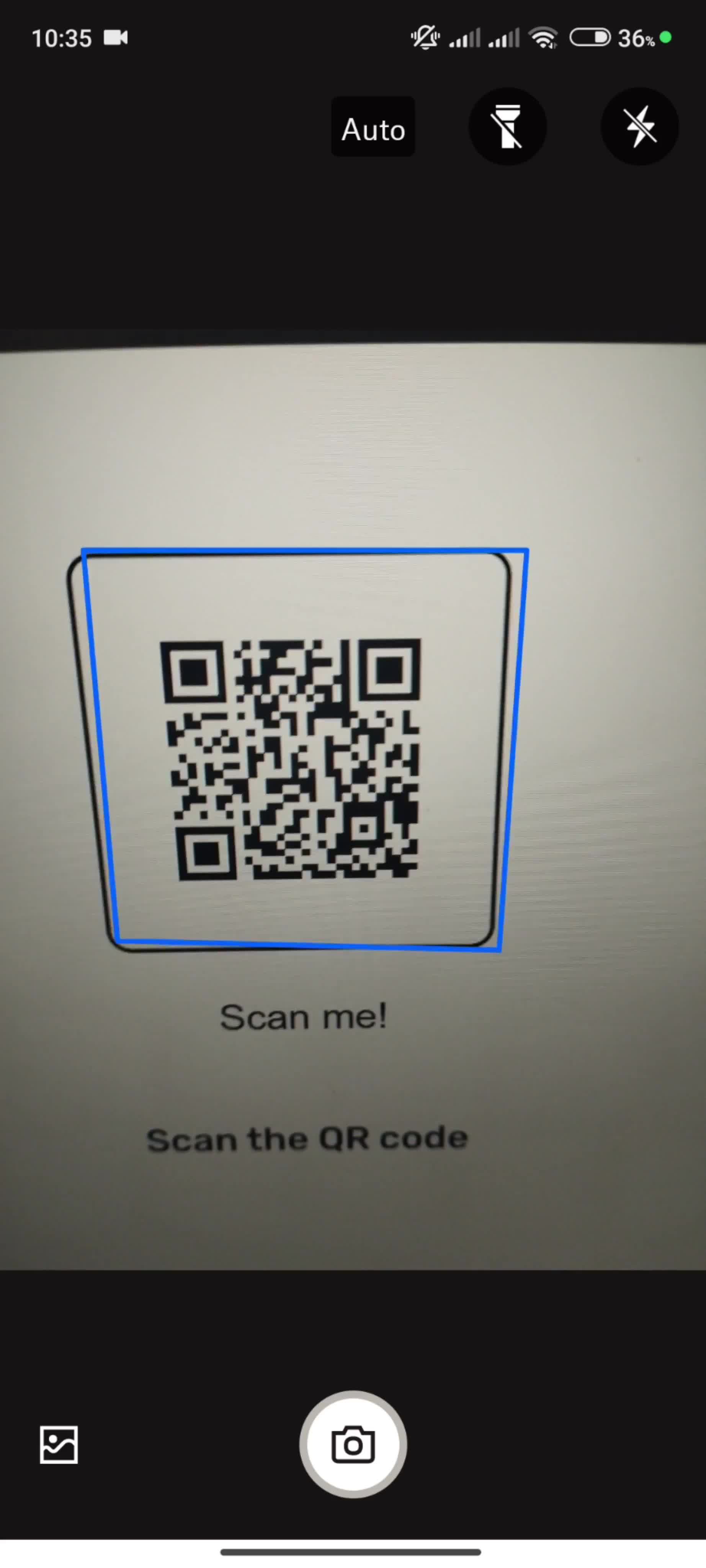 Scanning a document screenshot