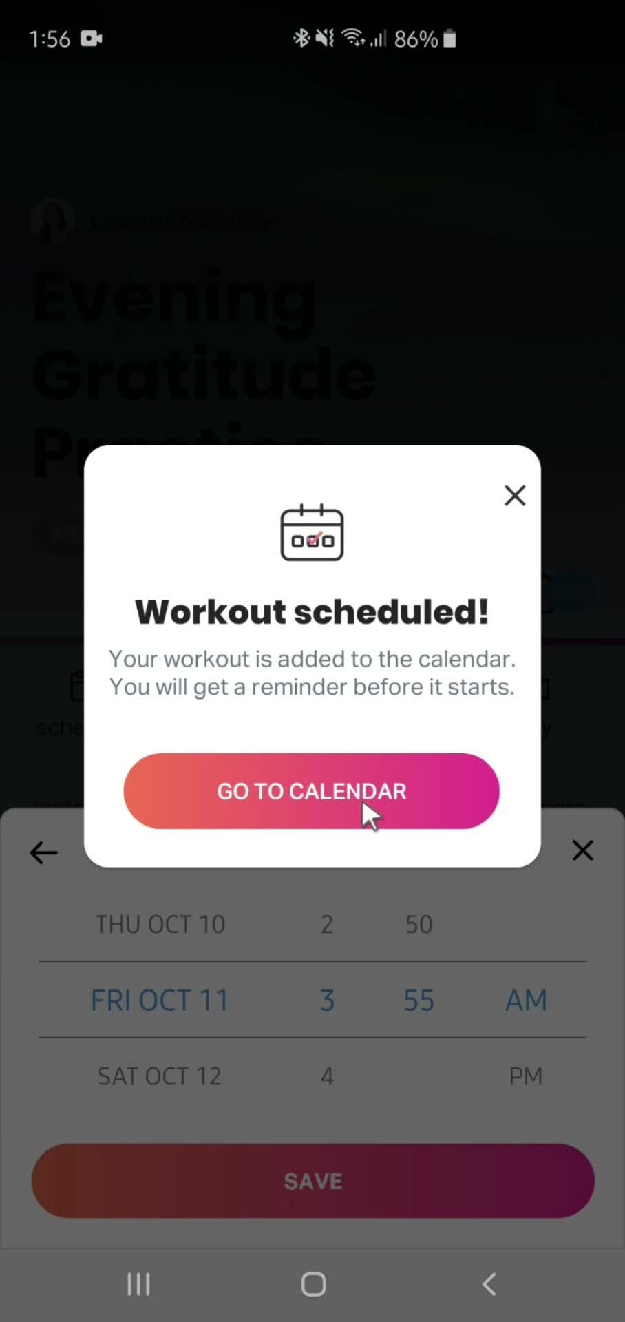 Scheduling a workout on FitOn video thumbnail