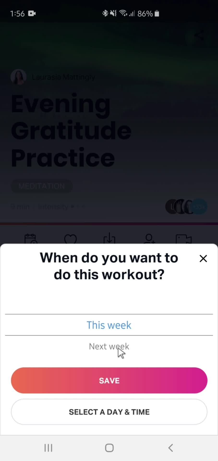 Scheduling a workout on FitOn video thumbnail