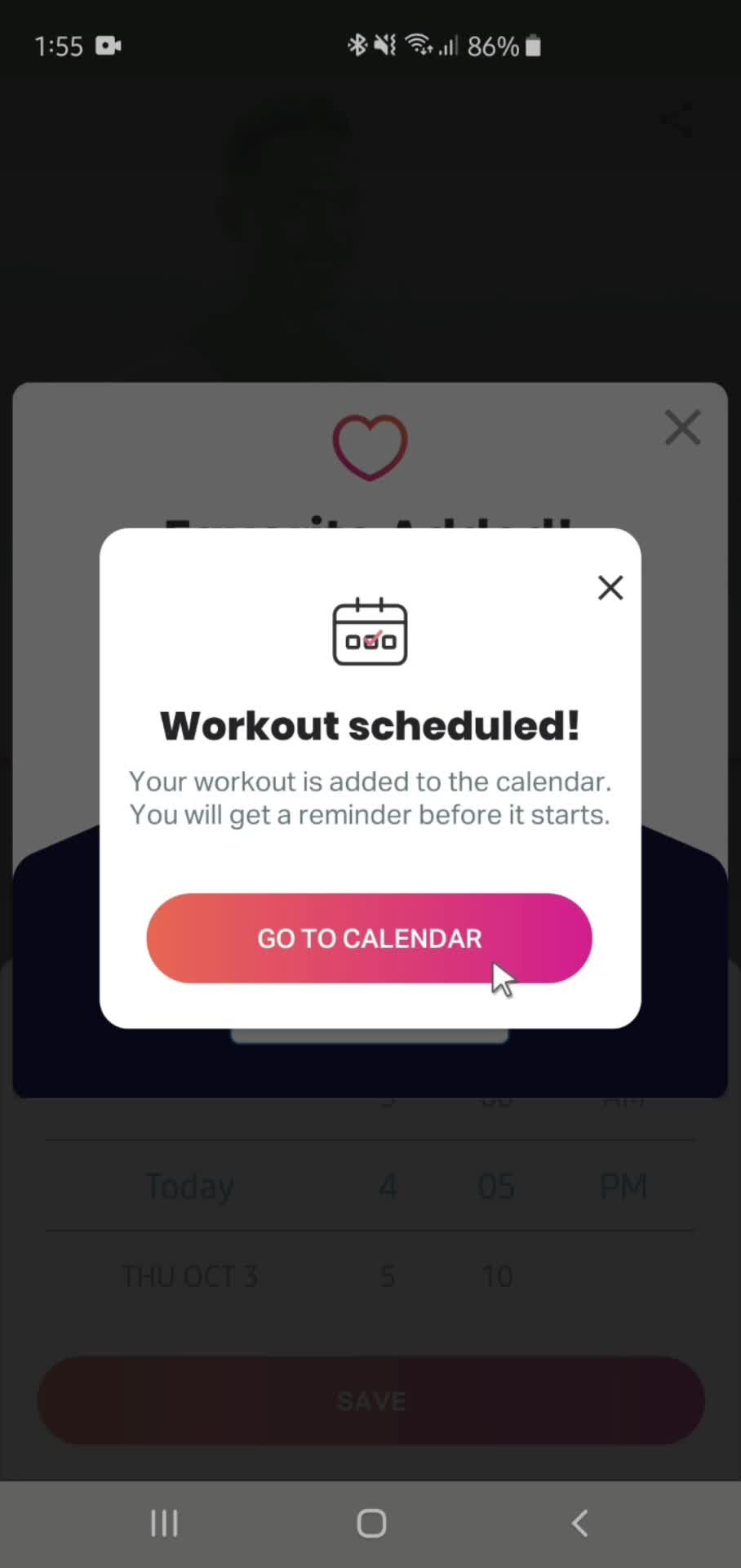 Scheduling a workout on FitOn video thumbnail