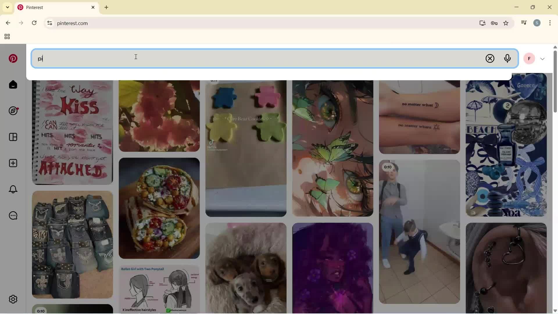 Searching screenshot